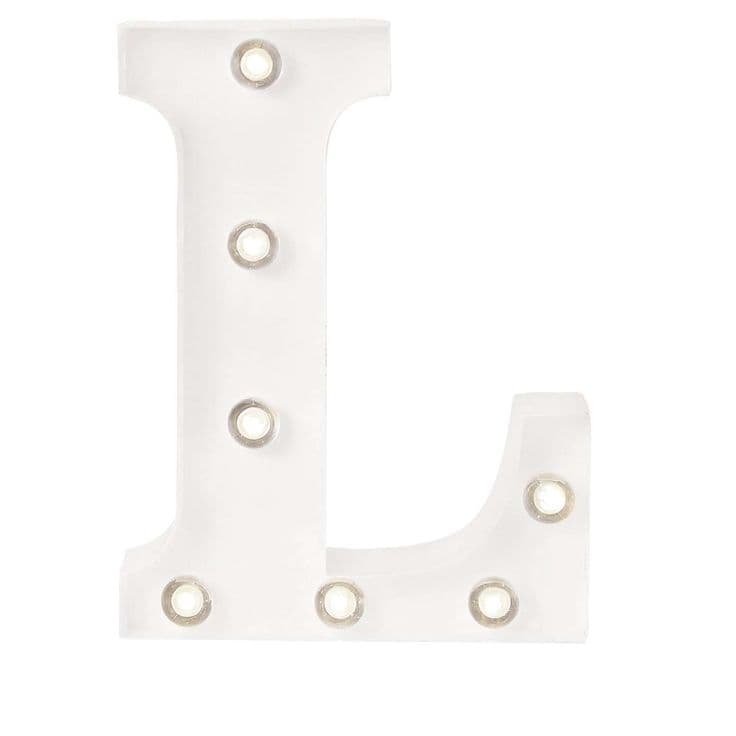 Light Up Letter L | Dunelm | Light up letters, Lettering, Dunelm