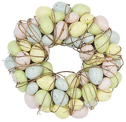 Pastel Egg and Twig Easter Egg Wreath by Gisela Graham | Easter door ...