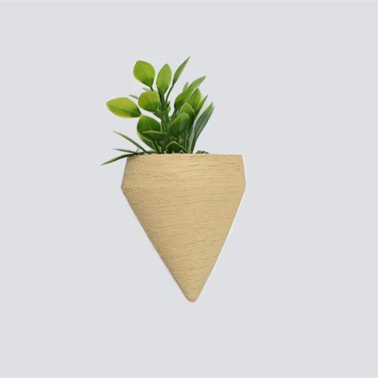 Geometric Planter Vase Resin Wall Decor Container | Geometric planter ...