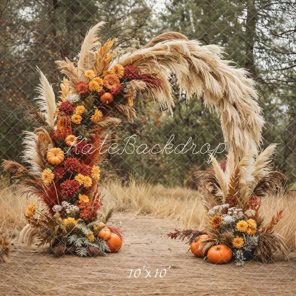 Kate Fall Boho Floral Arch Backdrop Designed by Emetselch | Fall ...