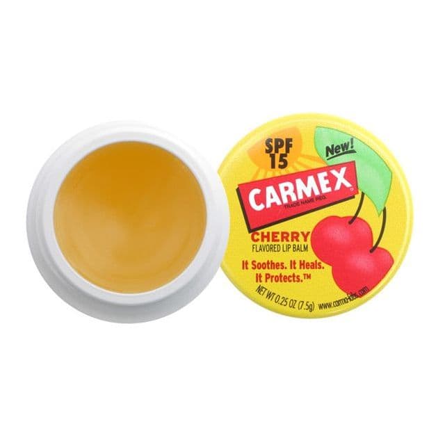Carmex Cherry Flavoured Lip Balm Pot | Flavored lip balm, The balm, Carmex