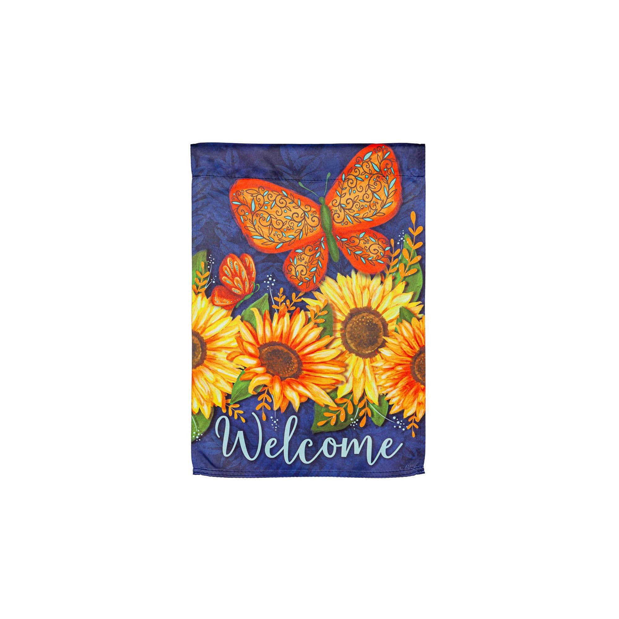 Evergreen Enterprises Sunny Autumn Garden Suede Flag