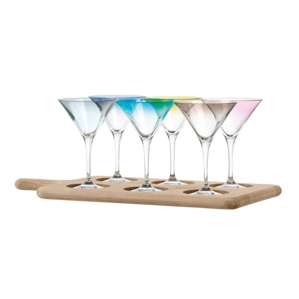 Paddle Cocktail Set & Oak Paddle - Assorted Colours from LSA | Cocktail ...