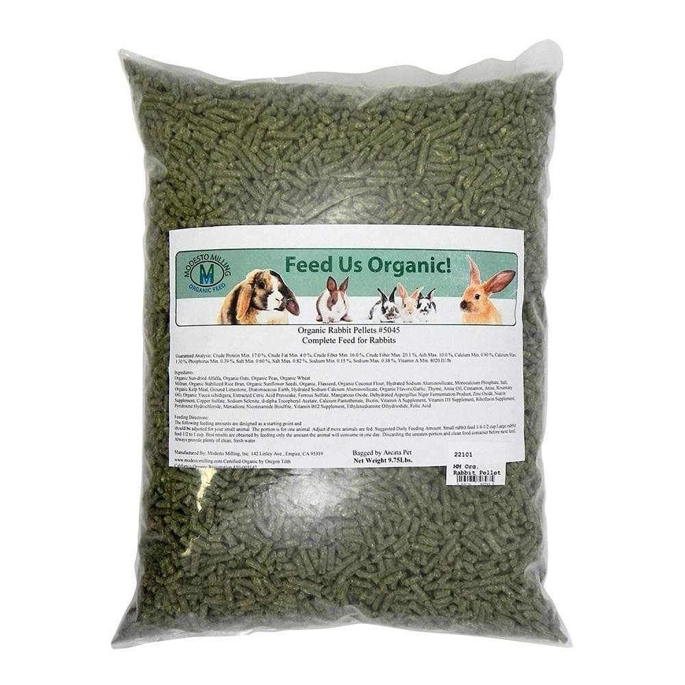 Modesto Milling Organic Rabbit Pellets 9.75Lbs. | Rabbit pellets, Bunny ...