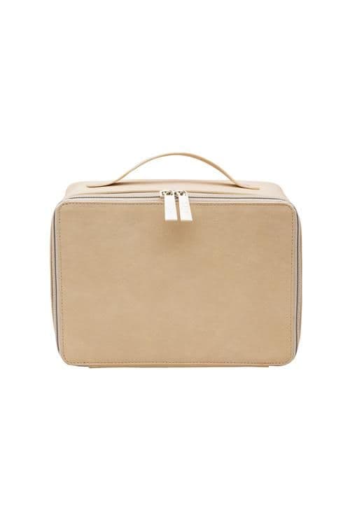 BÉIS 'The Cosmetic Case' in Beige - Makeup Organizer & Makeup Travel ...
