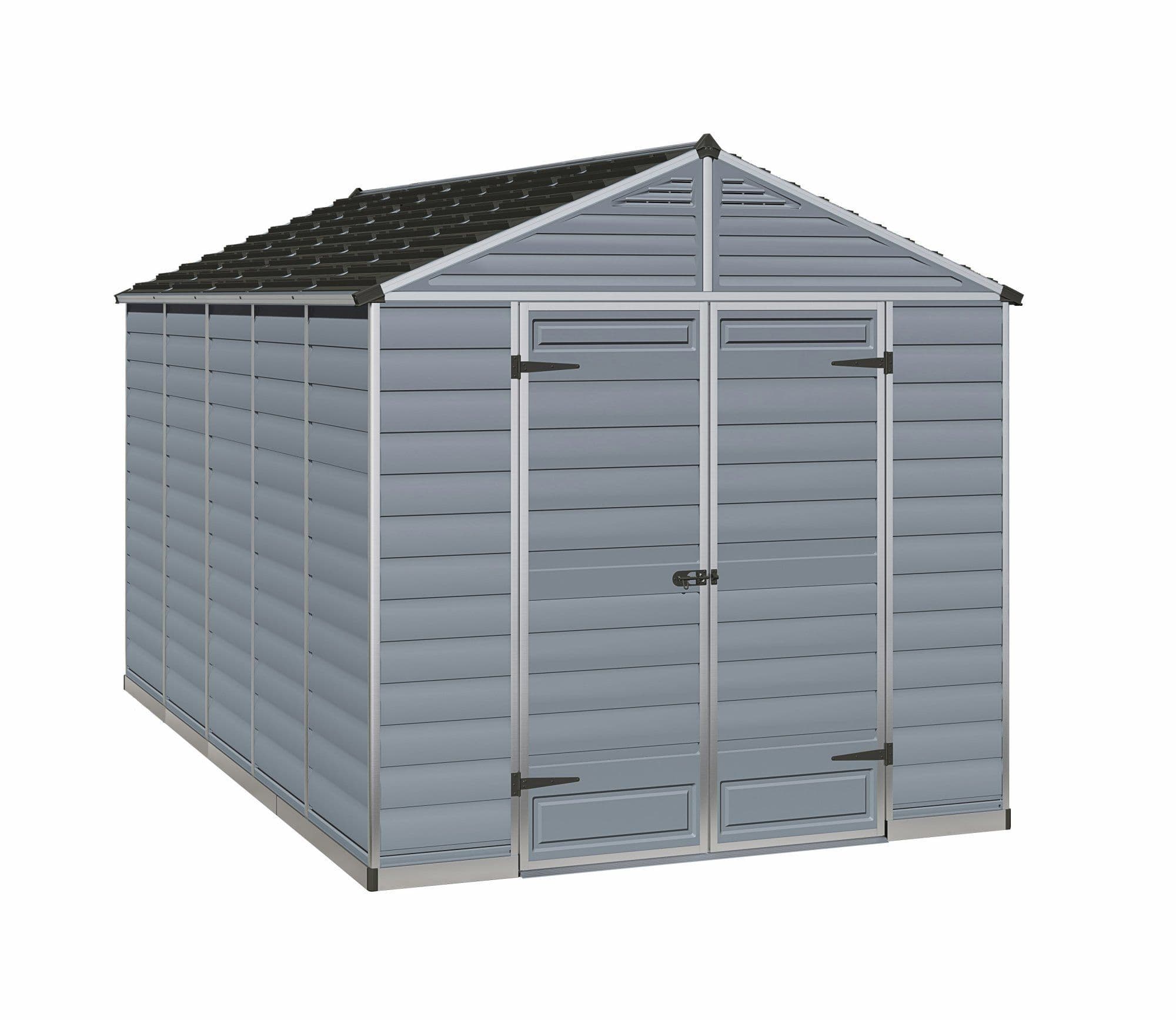 Palram Canopia Skylight Anthracite 8 x 12 ft Polycarbonate Shed | Shed ...