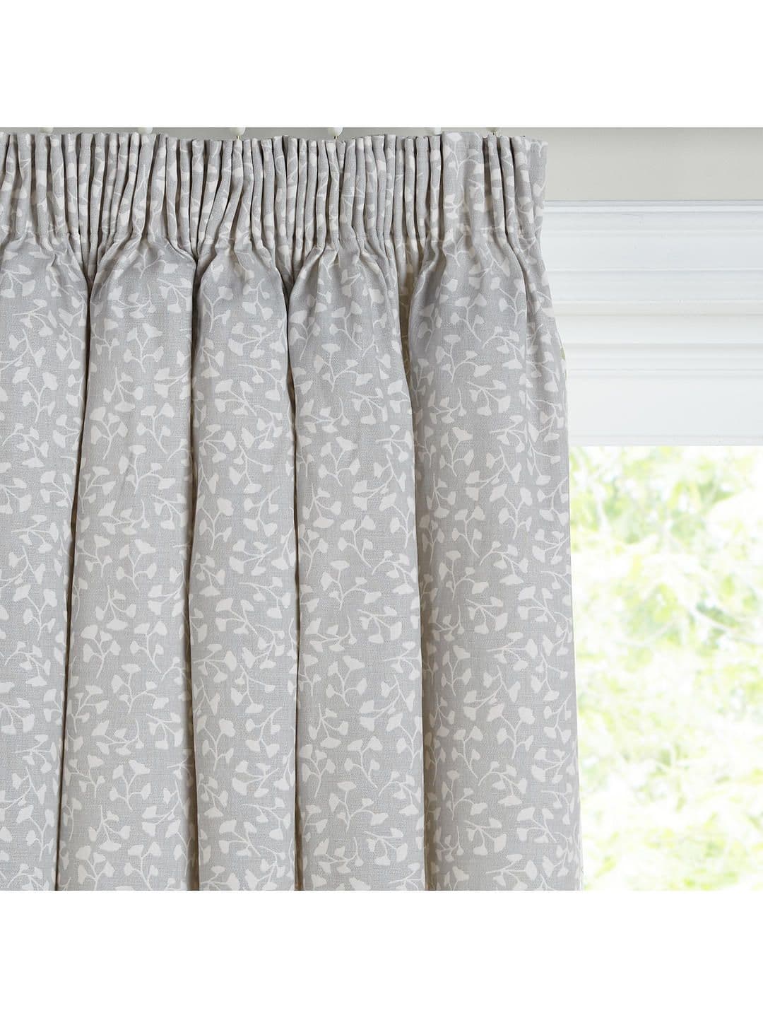 John Lewis & Partners Arley Pair Lined Pencil Pleat Curtains, Duck Egg ...