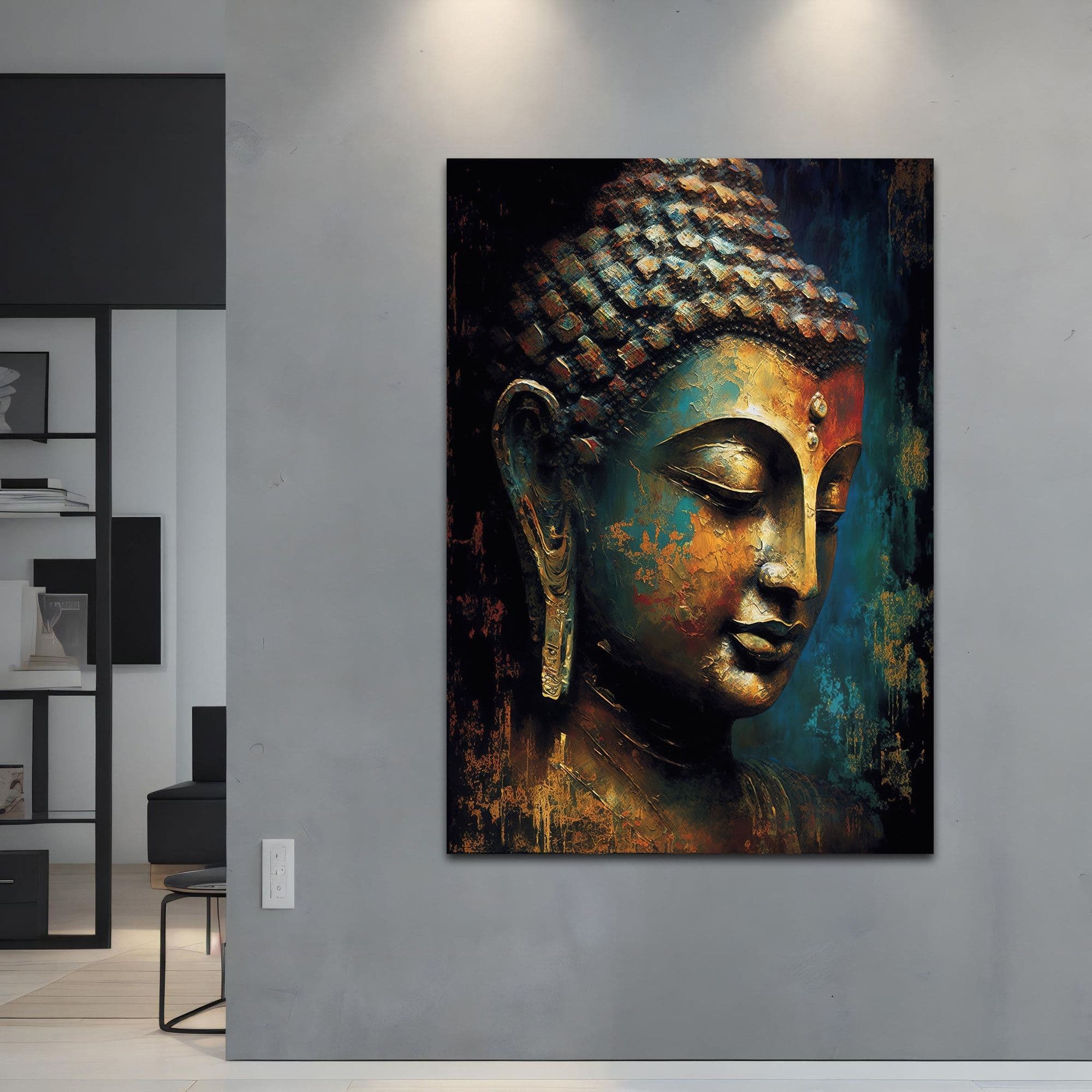 Buddha Canvas Wall Art, Buddha Print Canvas, Buddha Wall Art, Buddha ...
