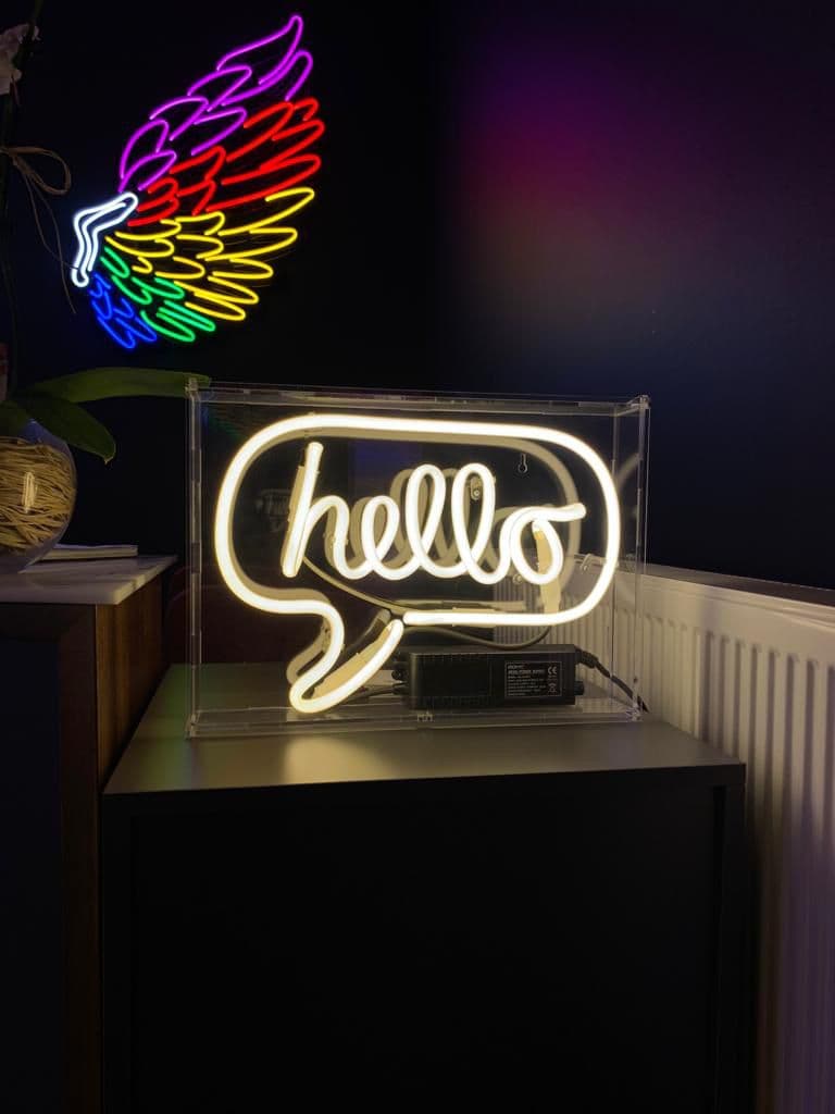 Hello Neon Sign