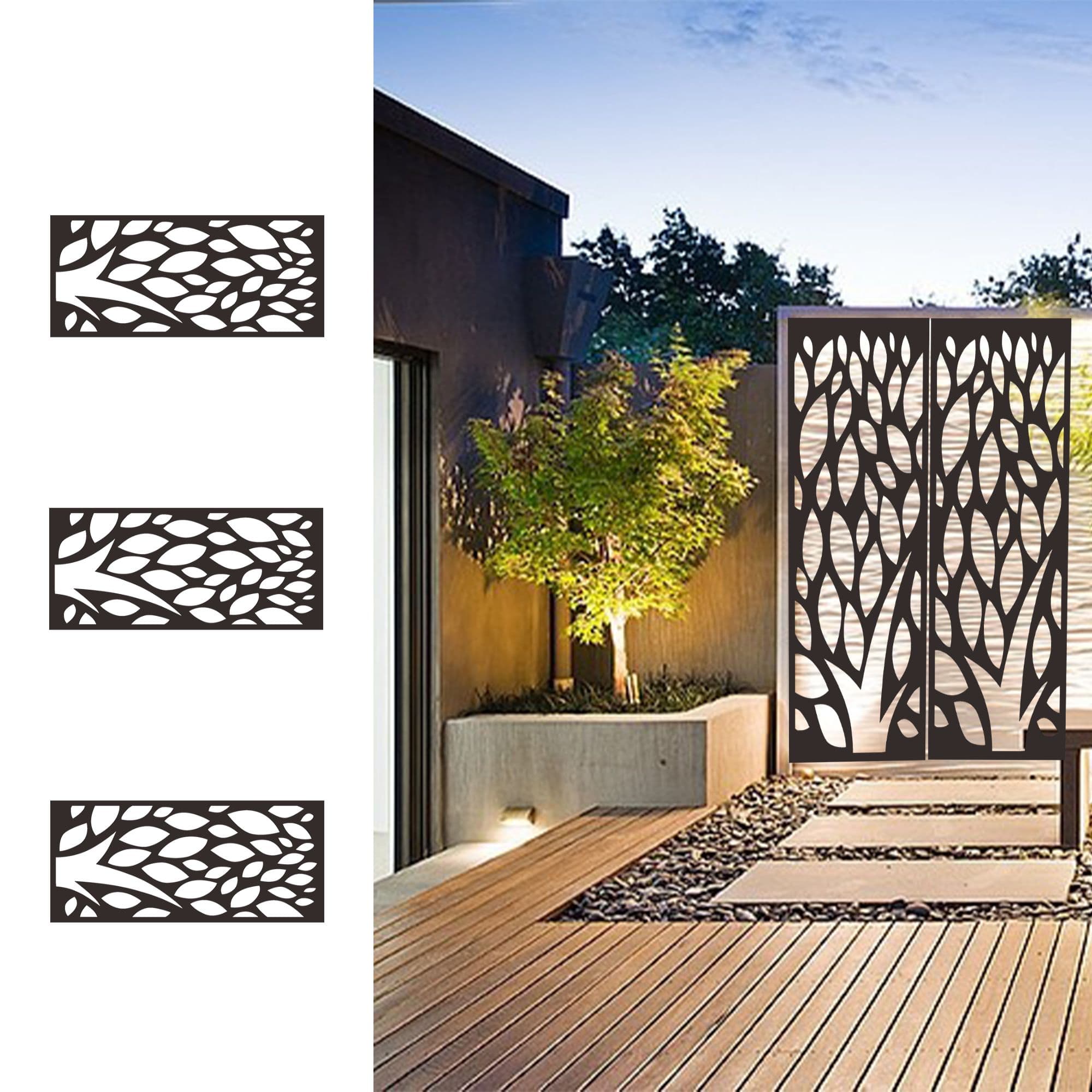 Exterior Decorative Metal Screen Panels Garden Screens Metal | Metal ...