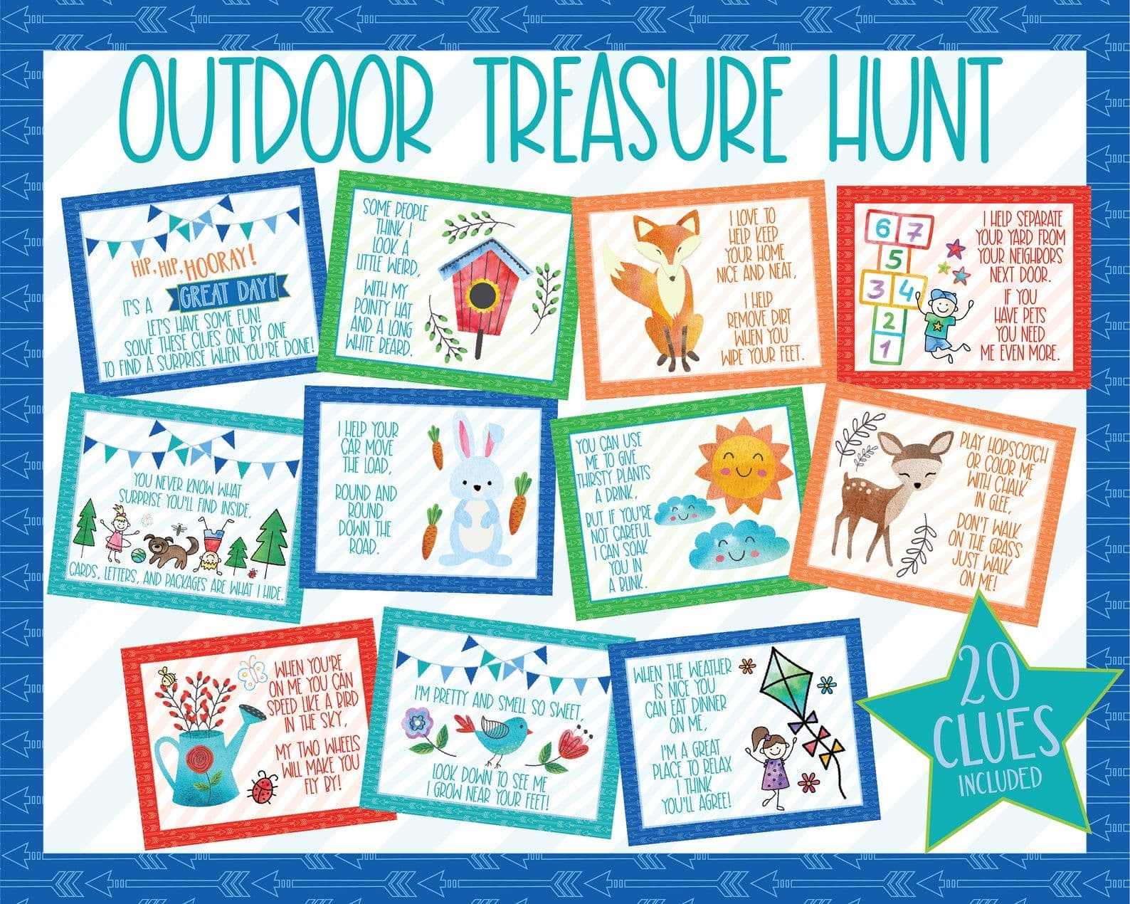 Outdoor treasure hunt clues outdoor scavenger hunt clues etsy uk – Artofit
