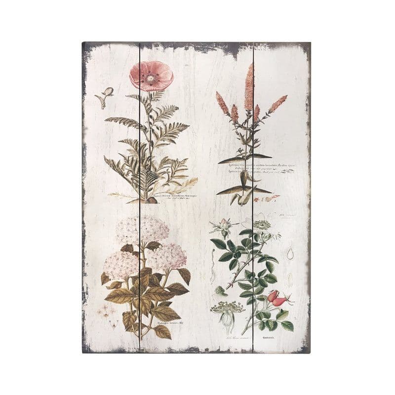 Vintage Florals Botanical Wood Wall Décor | Home decor signs, Vintage ...