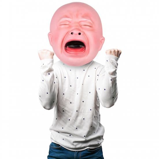 Crying Baby Mask - Lightweight Party Mask - BIGMOUTH INC | Crying baby ...