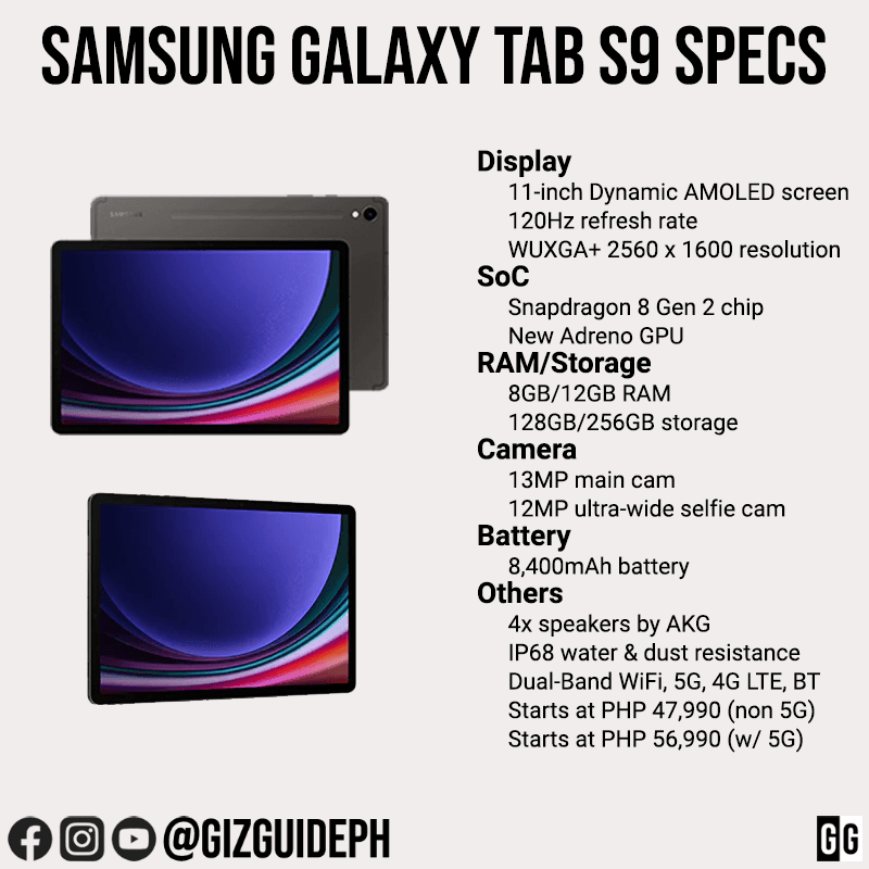 Samsung Galaxy Tab S9 5G