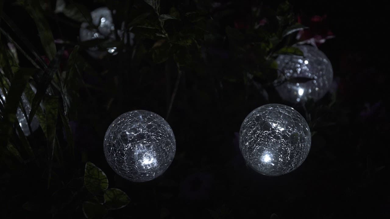 Classic Solar Ice Orb Light by Cole & Bright - YouTube