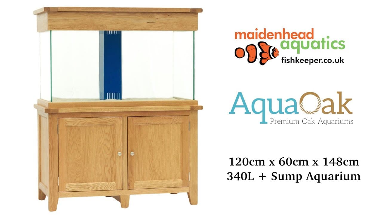 Aqua Oak 120cm x 60cm Systemised Aquarium and Cabinet - YouTube