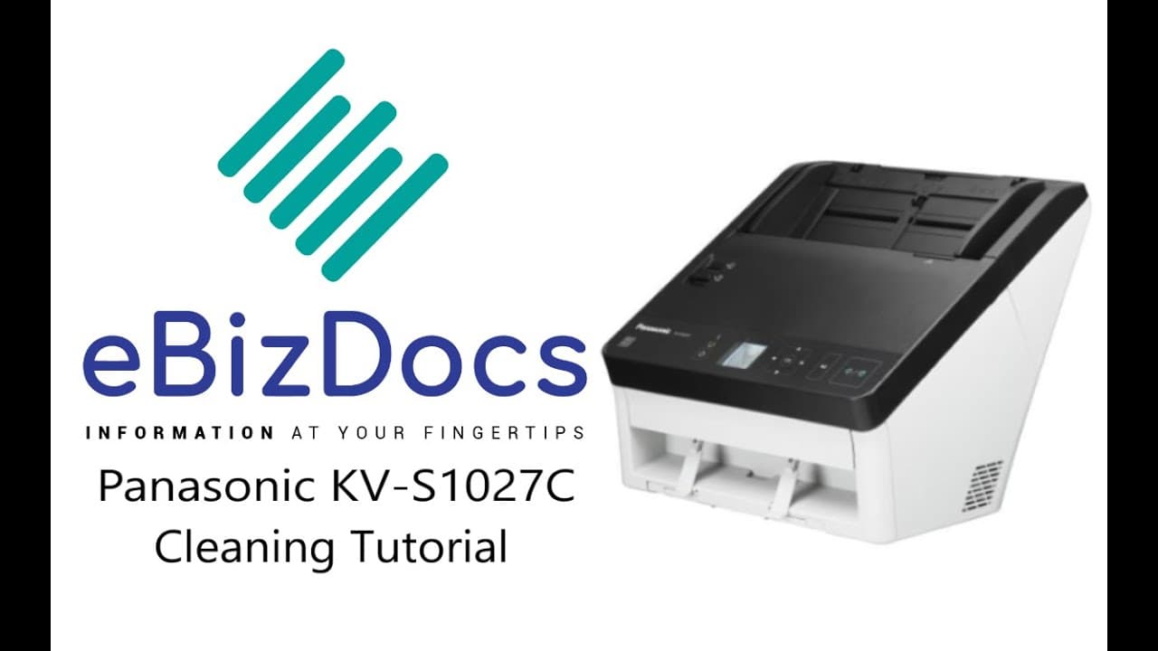 Cleaning your Panasonic KV-S1027C Scanner - YouTube