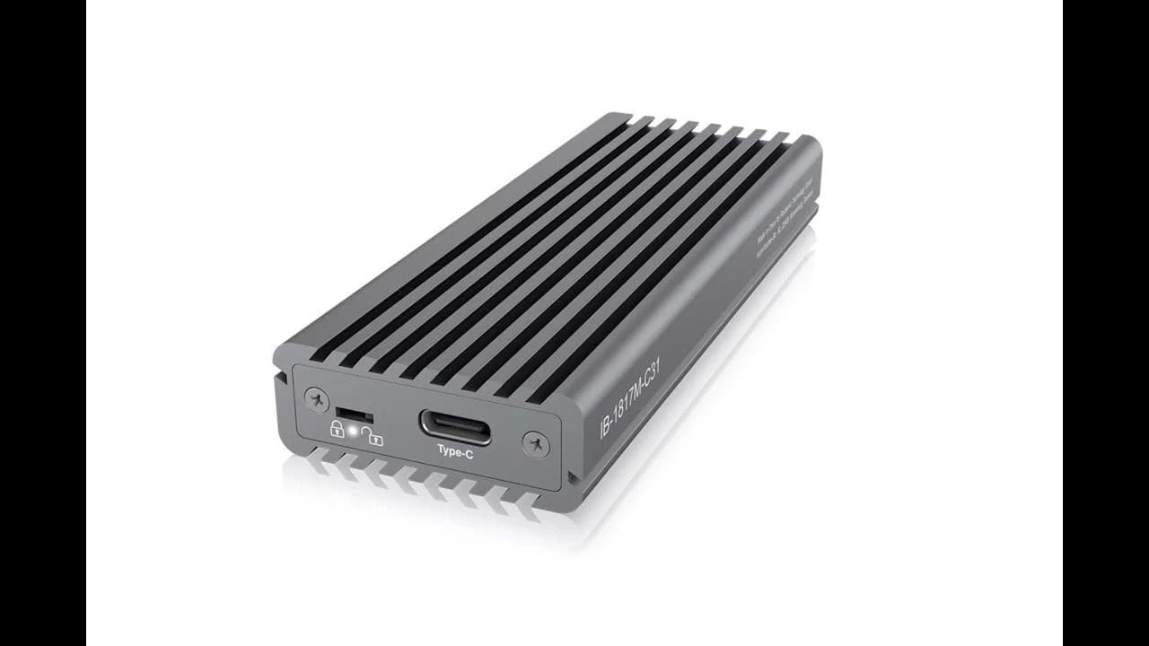 ICY BOX IB-1817M-C31 External USB-C enclosure for M.2 NVMe SSD tok ...