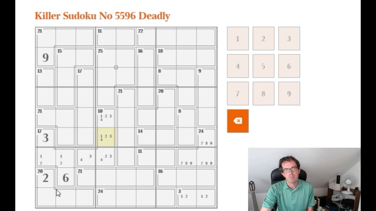 Solving The Times Deadly Killer Sudoku 26 August - YouTube
