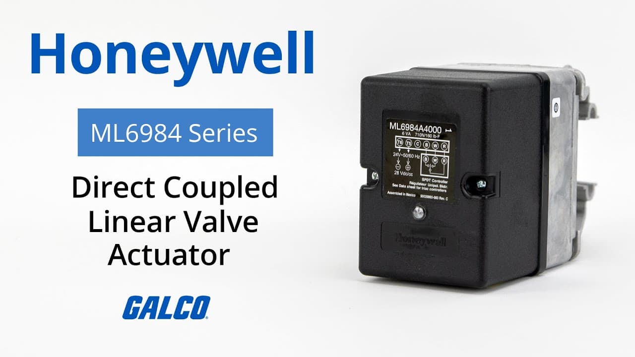 Honeywell's ML6984 Series, Direct Coupled Linear Valve Actuators - YouTube