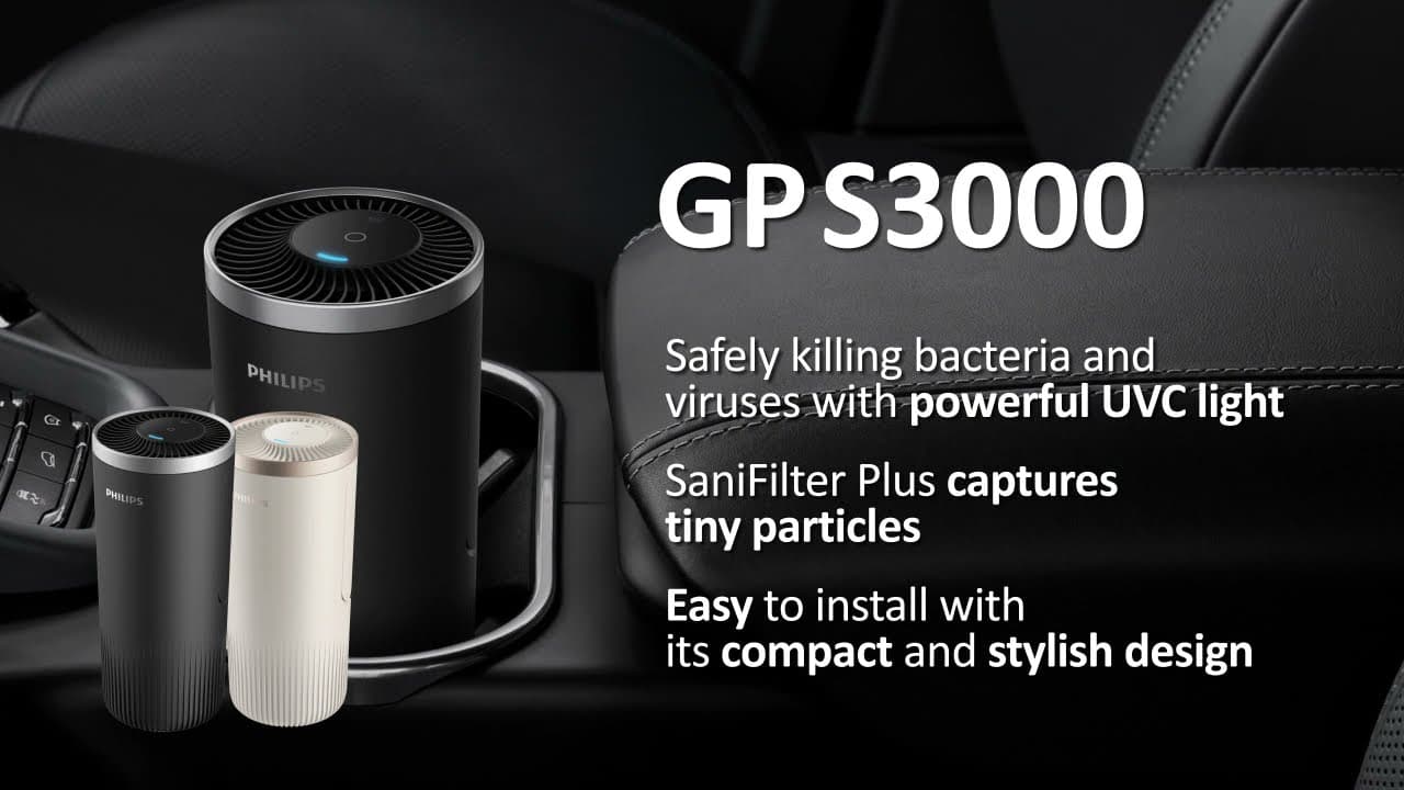 PHILIPS Car Air Purifier GoPure Style 3601 / 3602 - YouTube