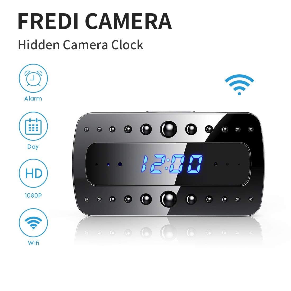 Hidden Spy Camera Clock 1080P HD WiFi - MyCamera.ie
