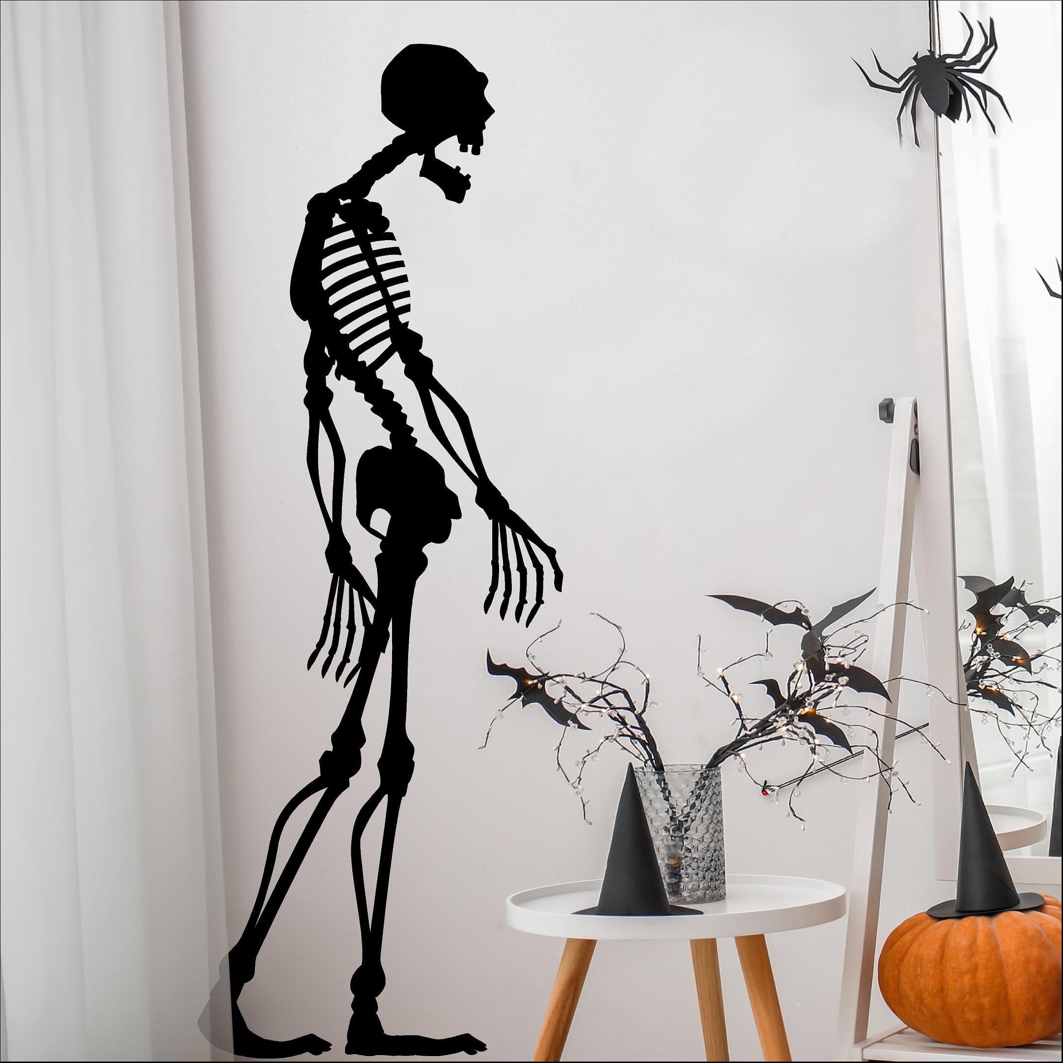 Walplus Halloween Skeleton Wall Decals