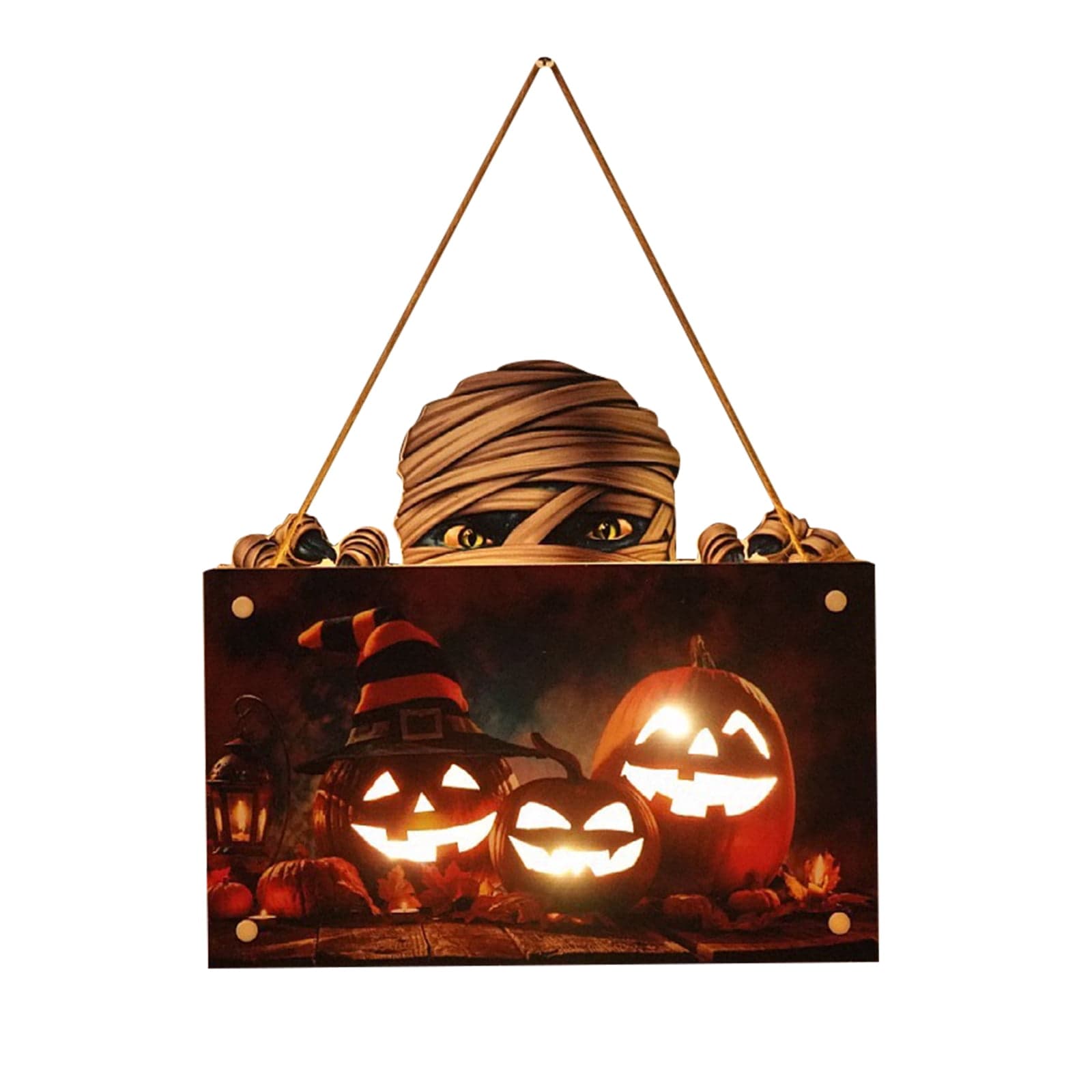 Halloween Hanging Wooden Sign Decorations for Door Window,Restroom ...