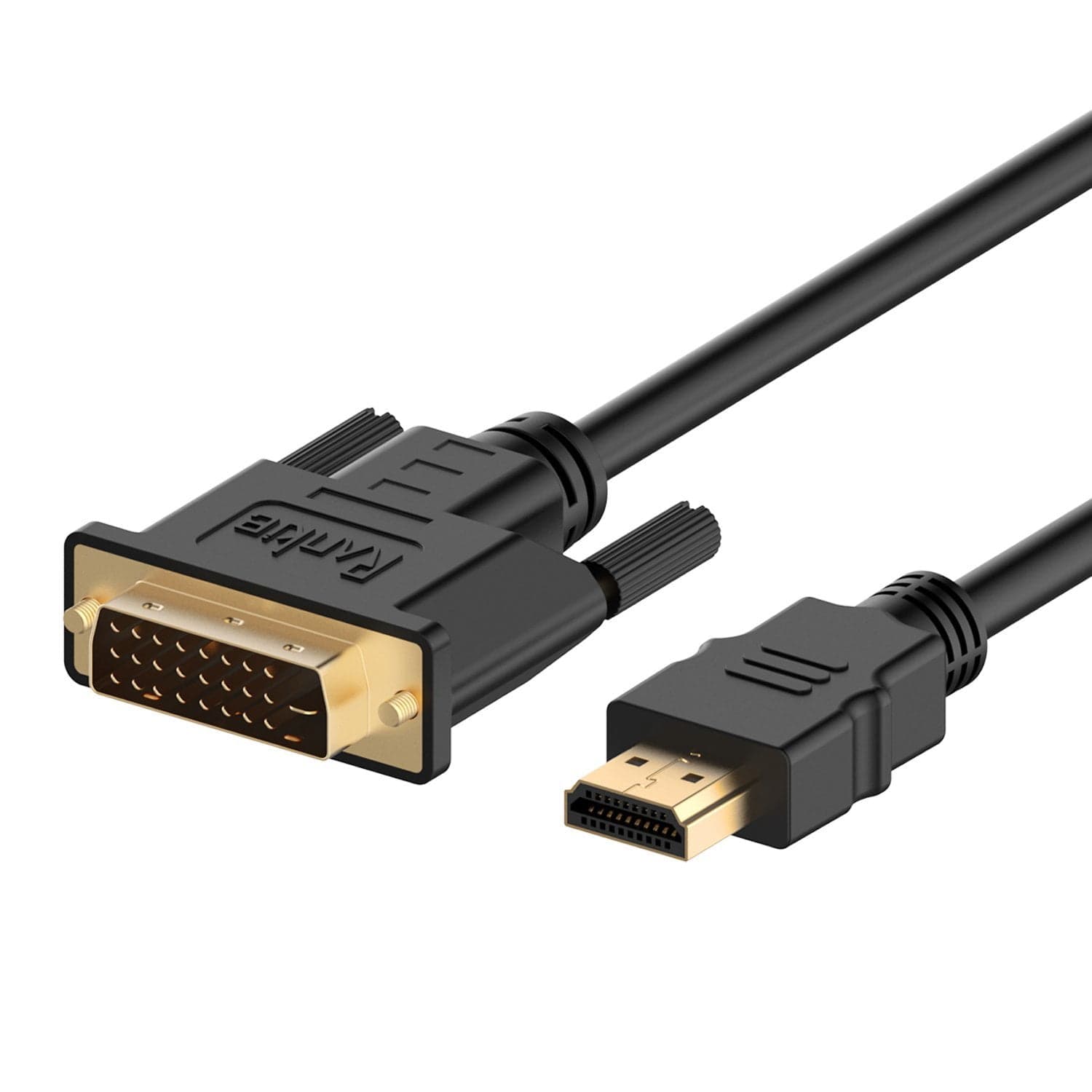 HDMI to DVI Cable, Rankie 15FT CL3 Rated High Speed Bi-Directional HDMI ...