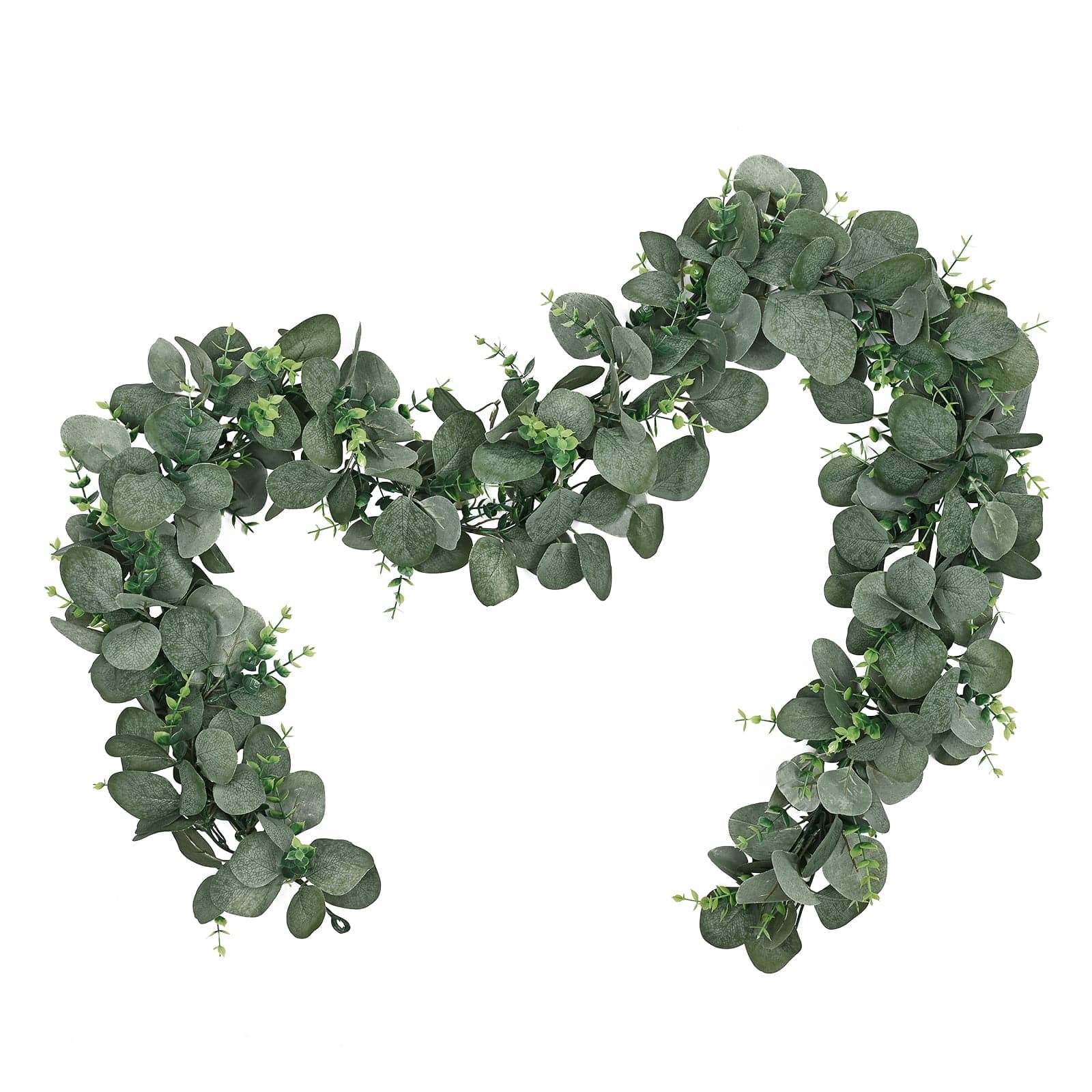2 Pack 6FT Artificial Eucalyptus Garland Artificial Greenery Garlands ...