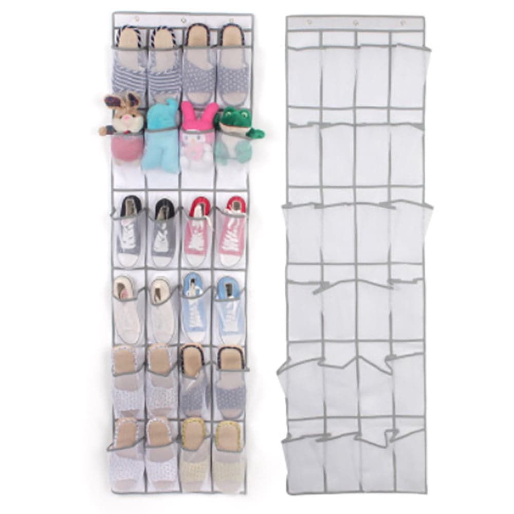 CARRYKING Over the Door Hanging Shoe Organizer, 24 Pockets, Space ...