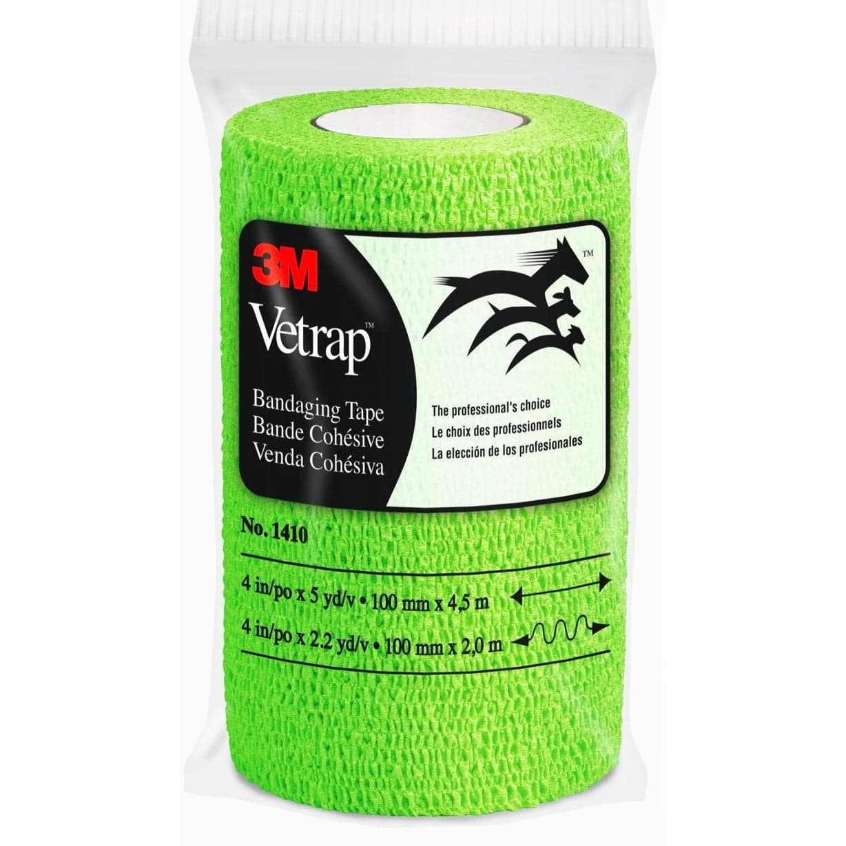 3M Vetrap Bandaging Tape: 4 in. x 15 ft. (Lime Green) - Walmart.com
