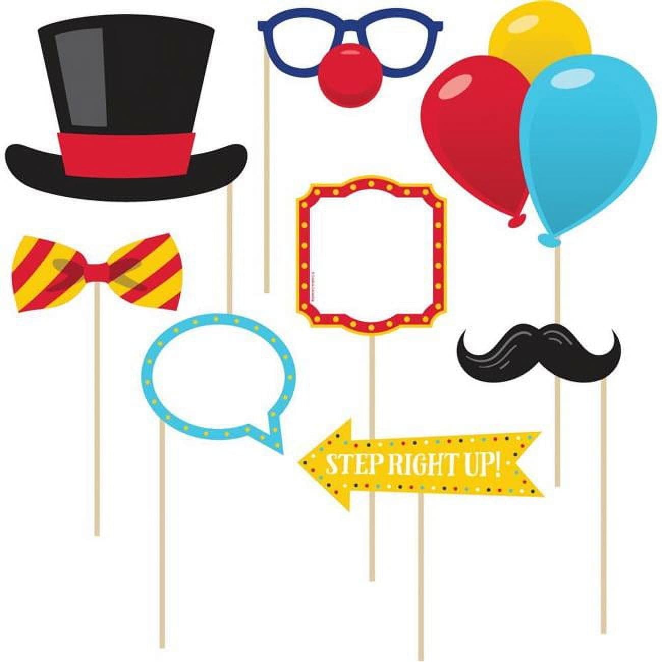 Access 354185 54 x 72 in. Carnival Photo Booth Set, Red & Black ...