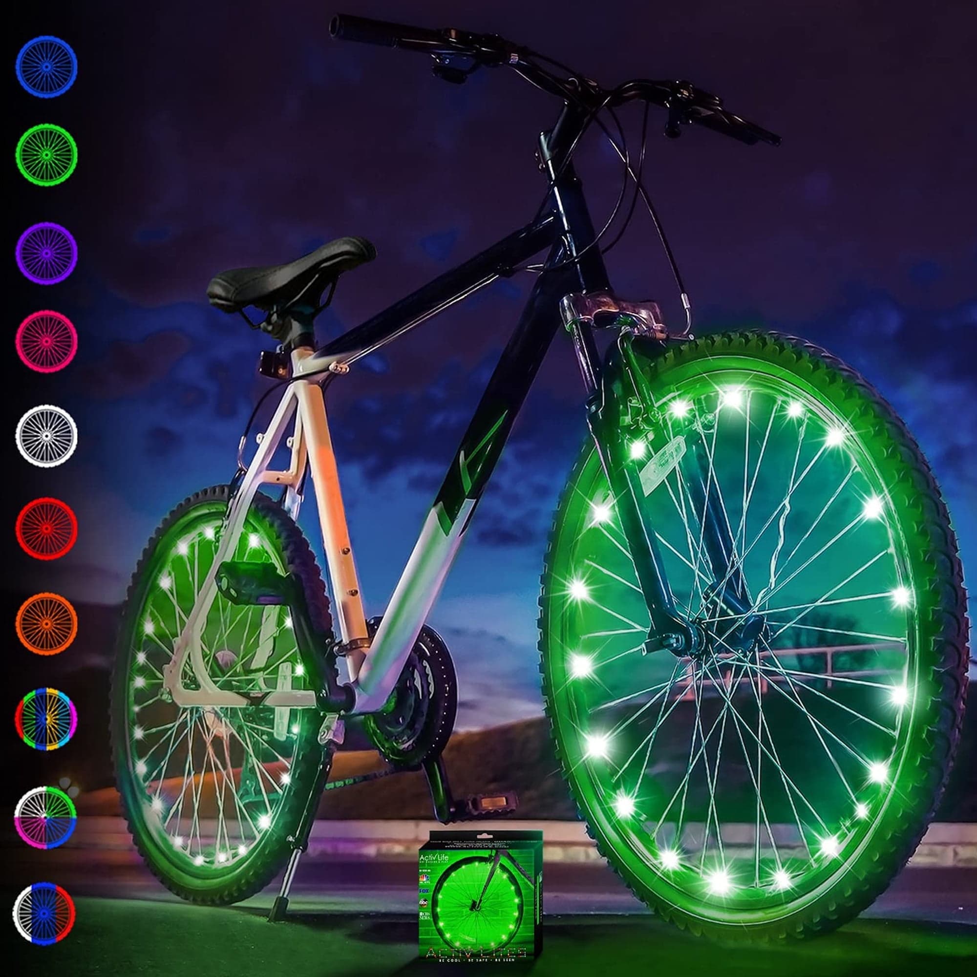 Activ Life LED Bike Wheel Lights Bicycle Spoke Light for Night Riding ...