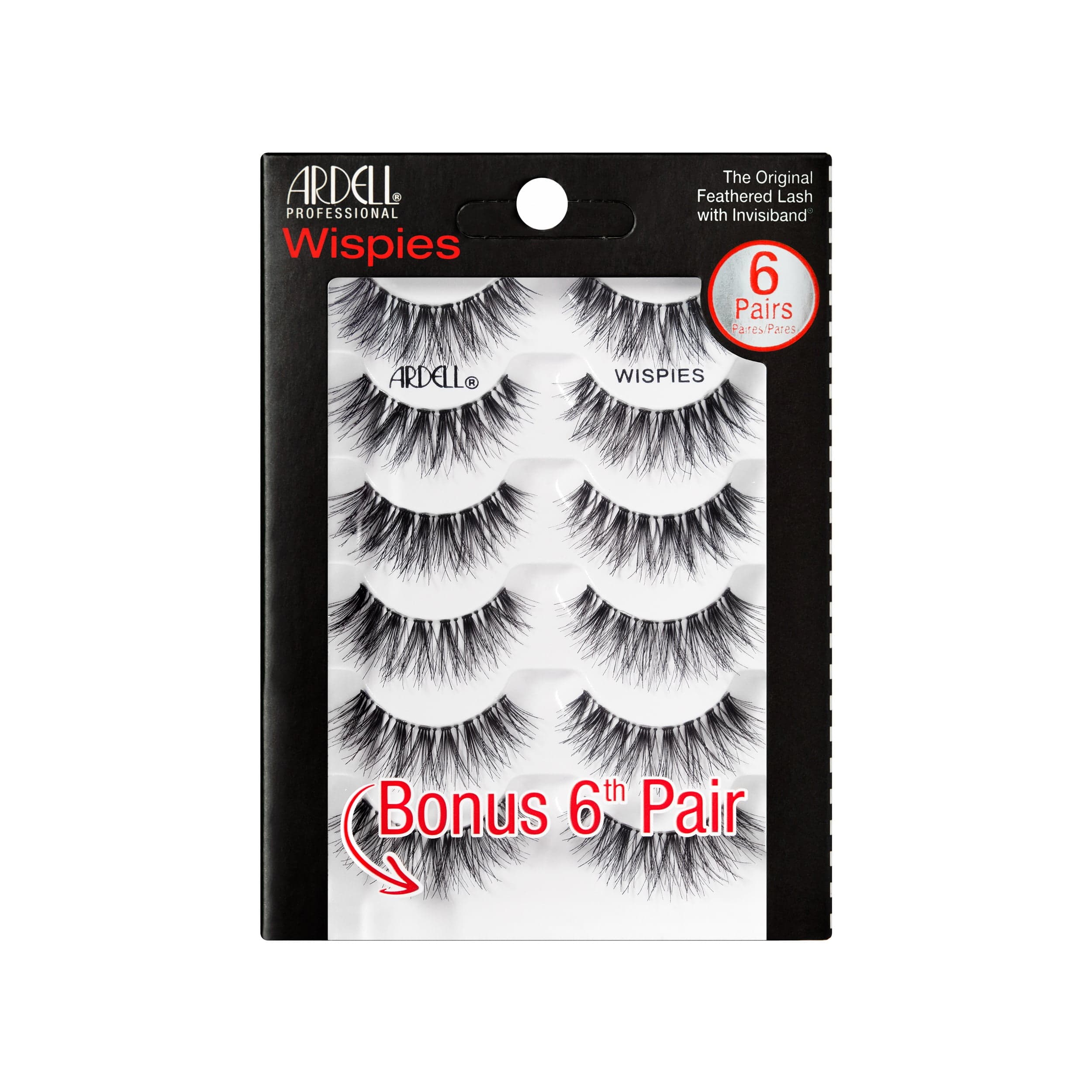 Ardell Natural Fake False Eyelashes, Wispies, 6 Pairs, Black - Walmart.com