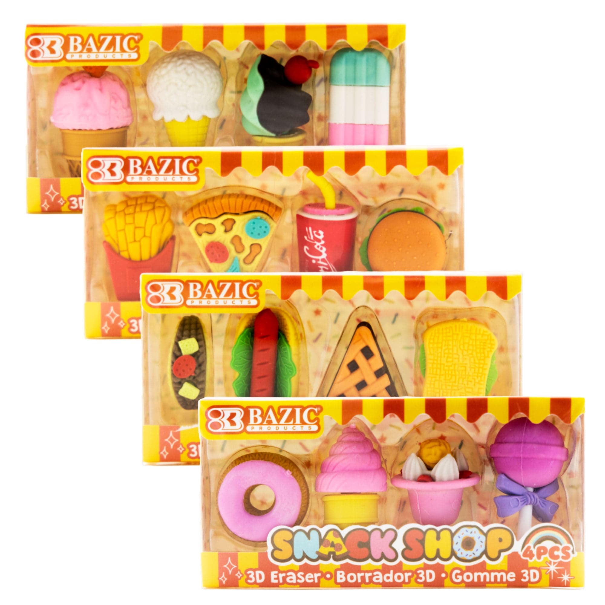 Ensemble de gommes alimentaires miniatures Henbrandt