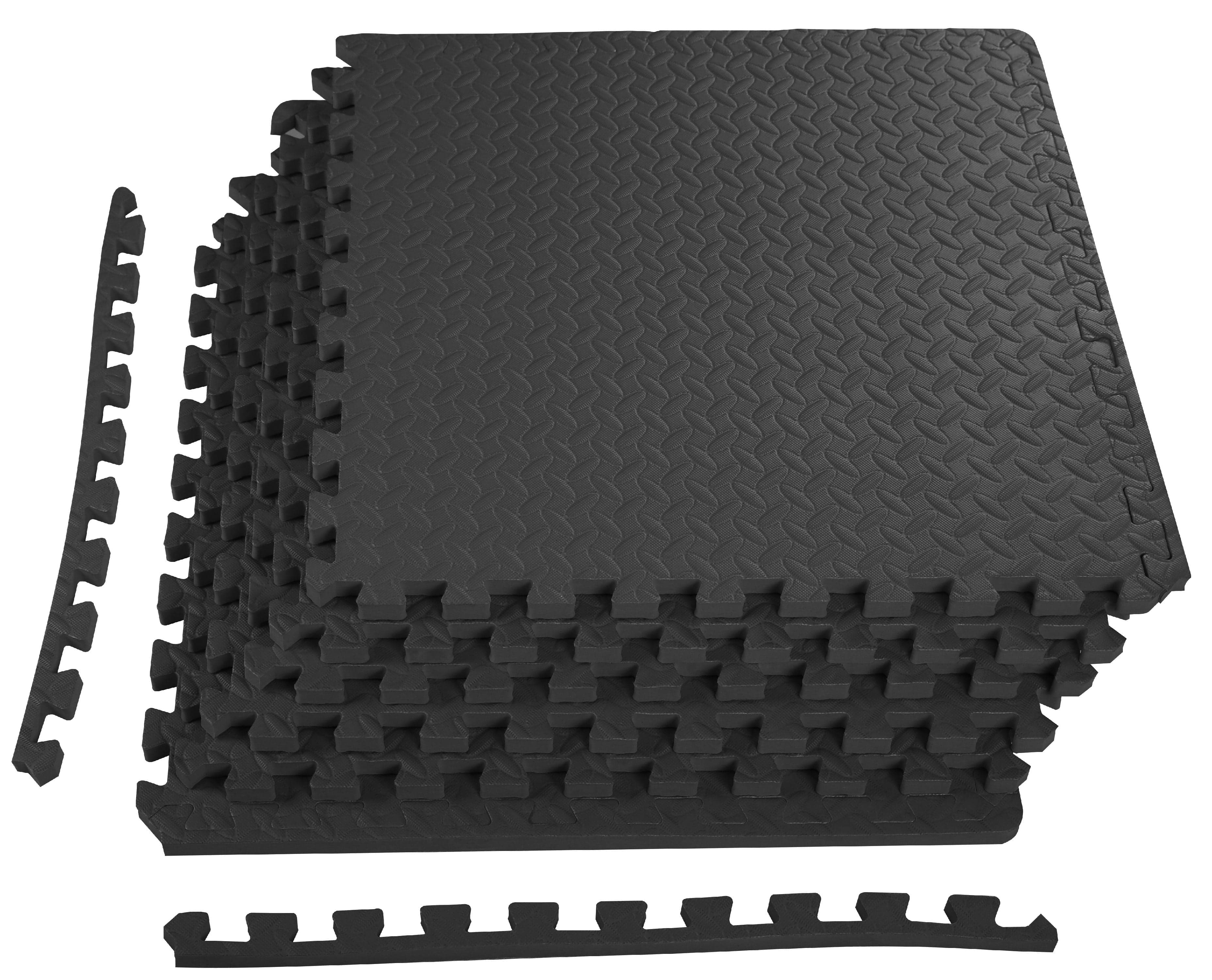 BalanceFrom 3/4 In. Thick Flooring Puzzle Exercise Mat with High ...