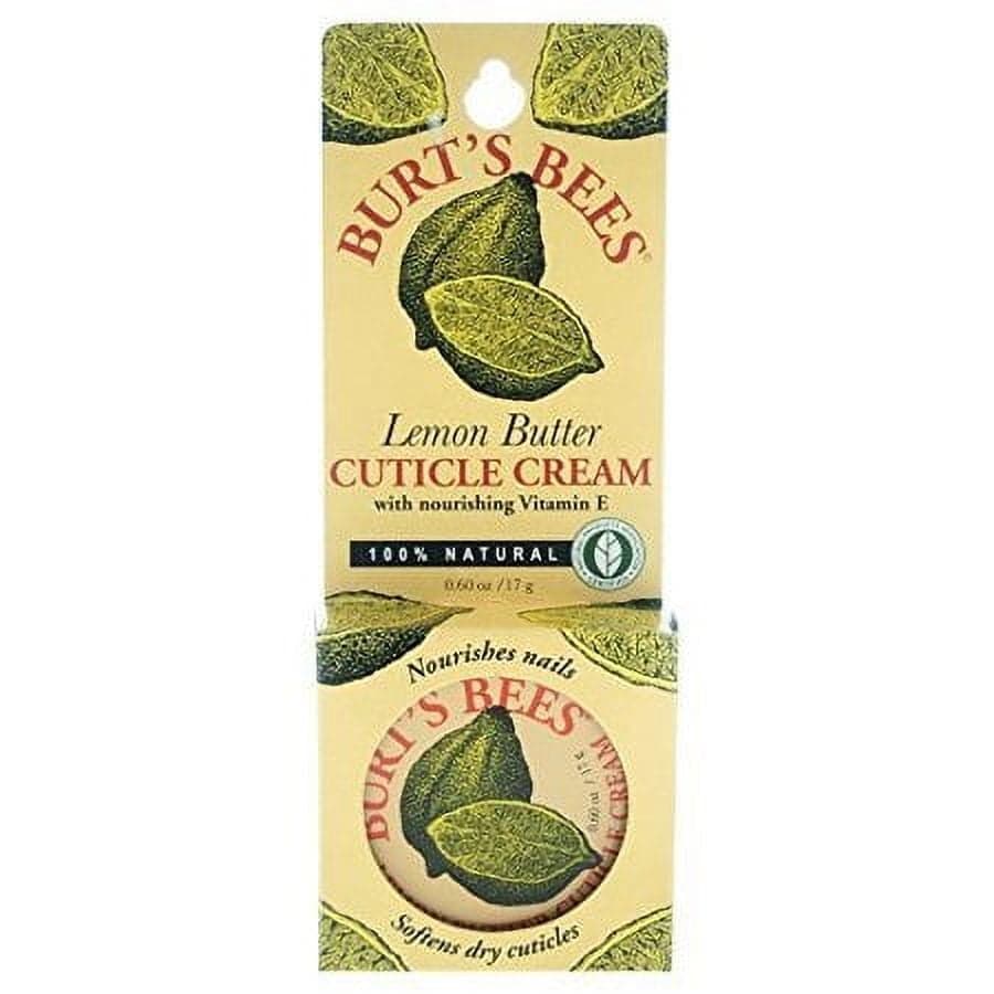 Burt's Bees Lemon Butter Cuticle Cream with Vitamin E, Nourishes Nails ...