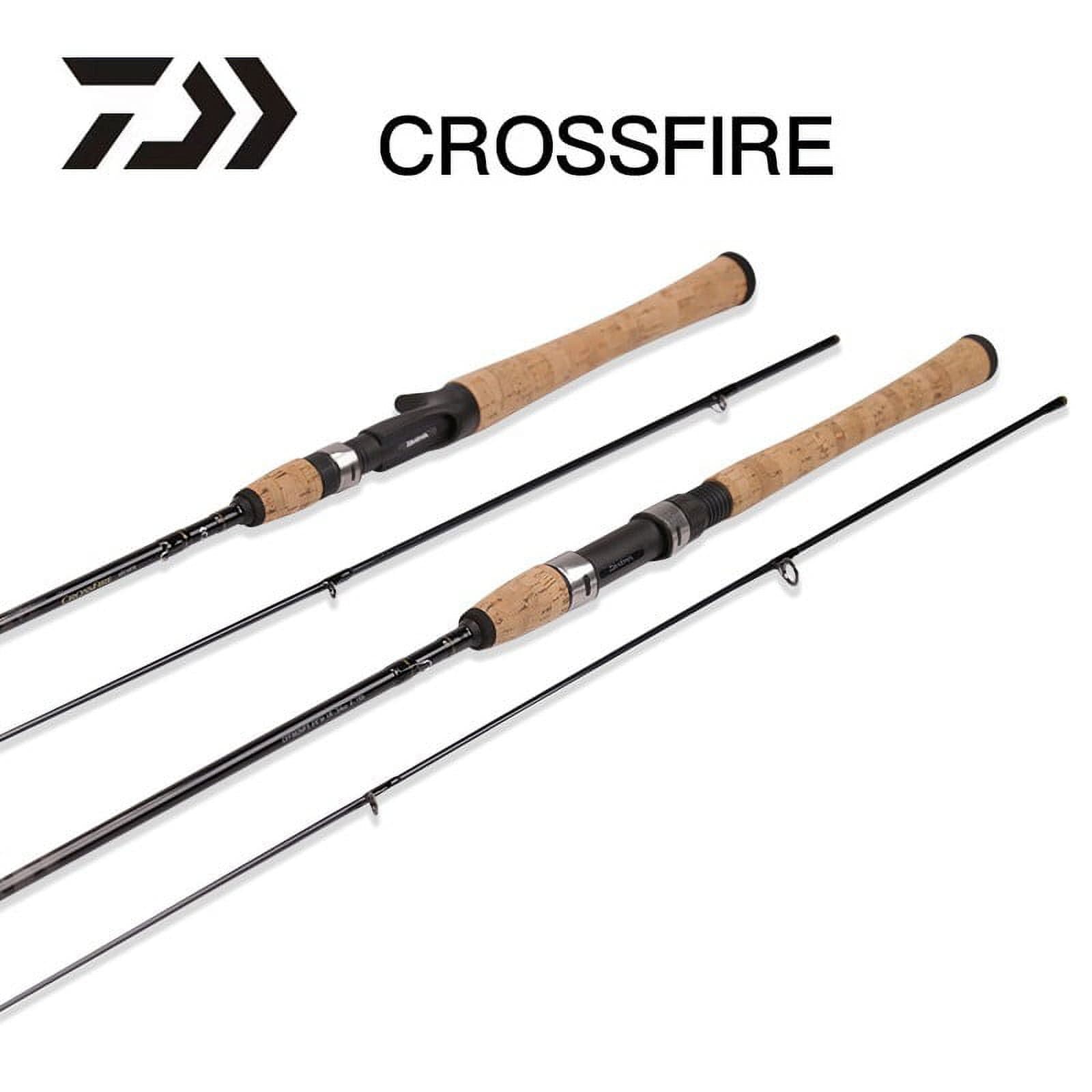 Daiwa Crossfire 7' Med Light Fast Spinning Rod 1pc 1/8-1/2oz Lures 4 ...