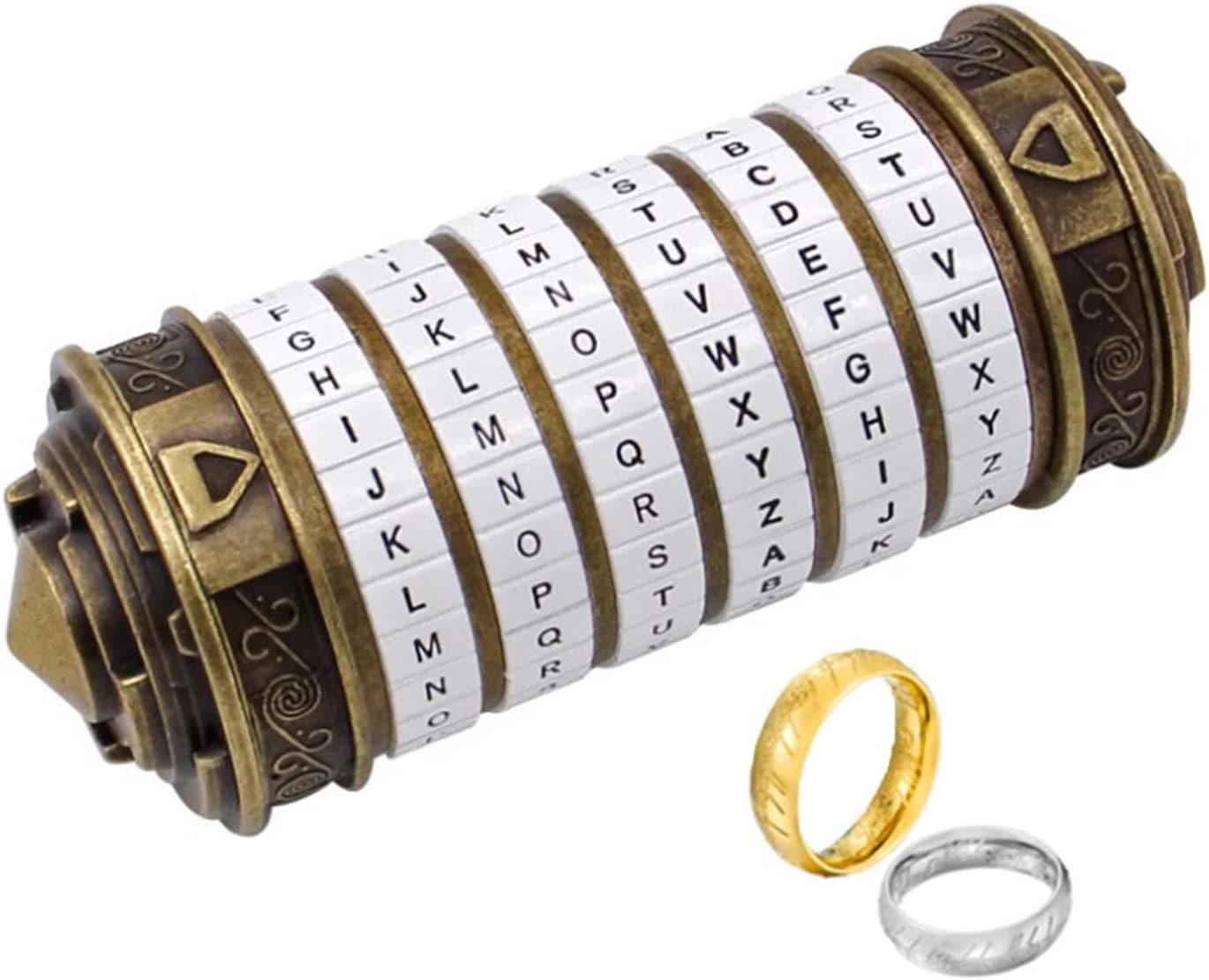 Cryptex Puzzle Boxes Da Vinci Code Mini Cryptex Lock with Hidden ...
