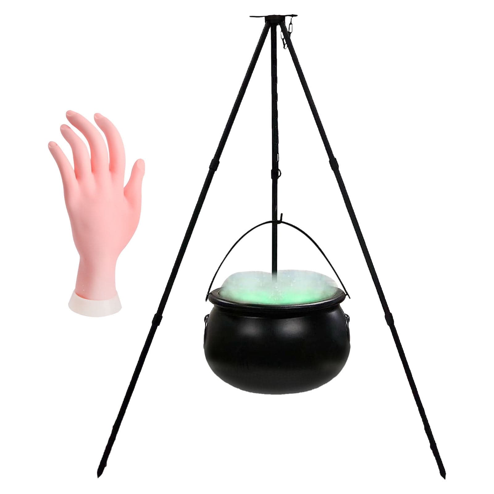 Diceymbol Witch Cauldron Halloween Decor Set Outdoor/Indoor LED Light ...