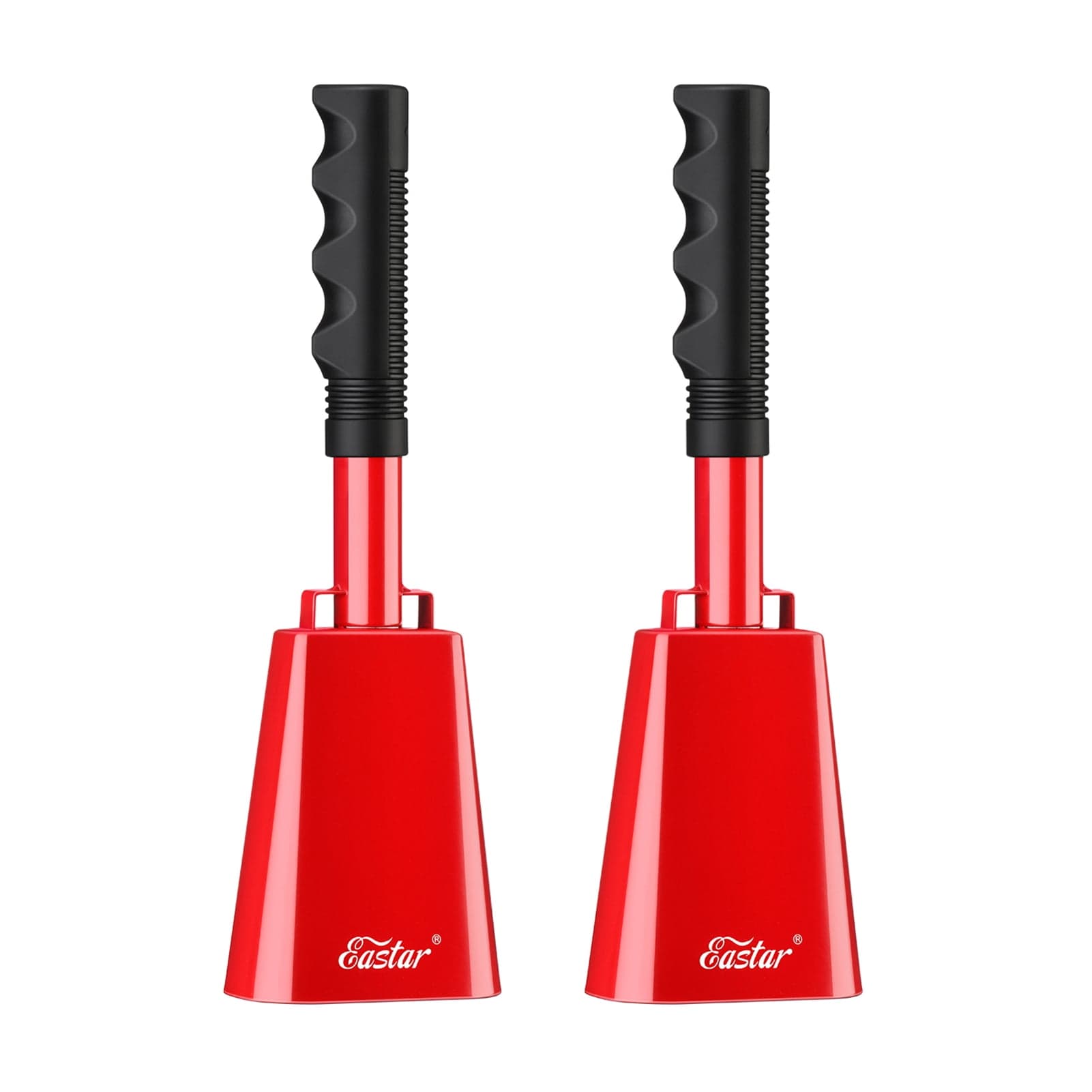 "Eastar Hand Held 2-Pack 10"" Steel Cowbell, Loud Noise Maker for ...