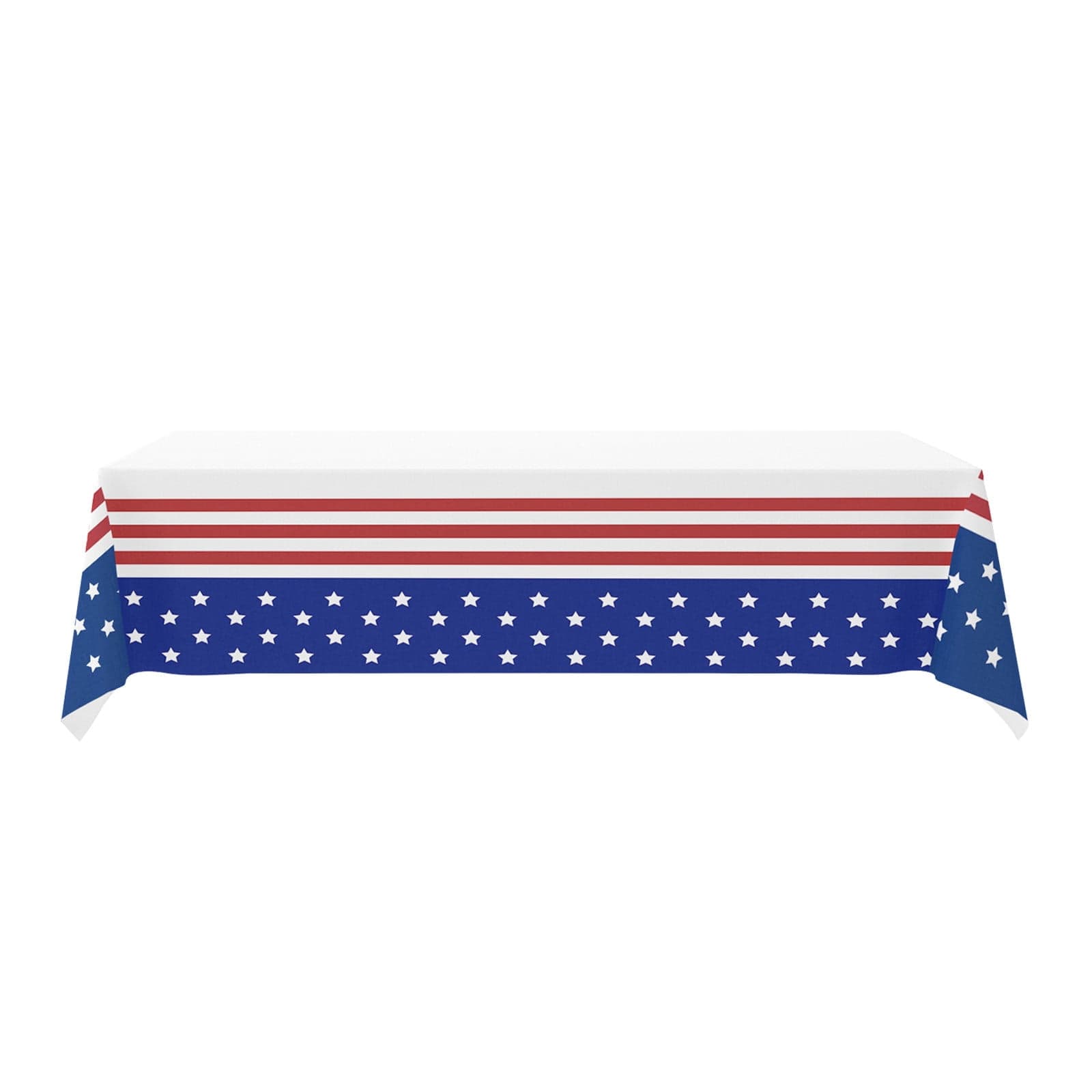 Extra Large Patriotic Tablecloth 53.94x107.87in Red White Blue ...