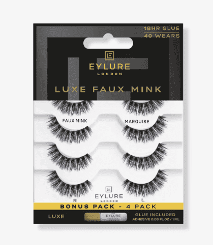 Eylure Luxe Silk Marquise Eyelashes Multipack, 4 pack - Walmart.com