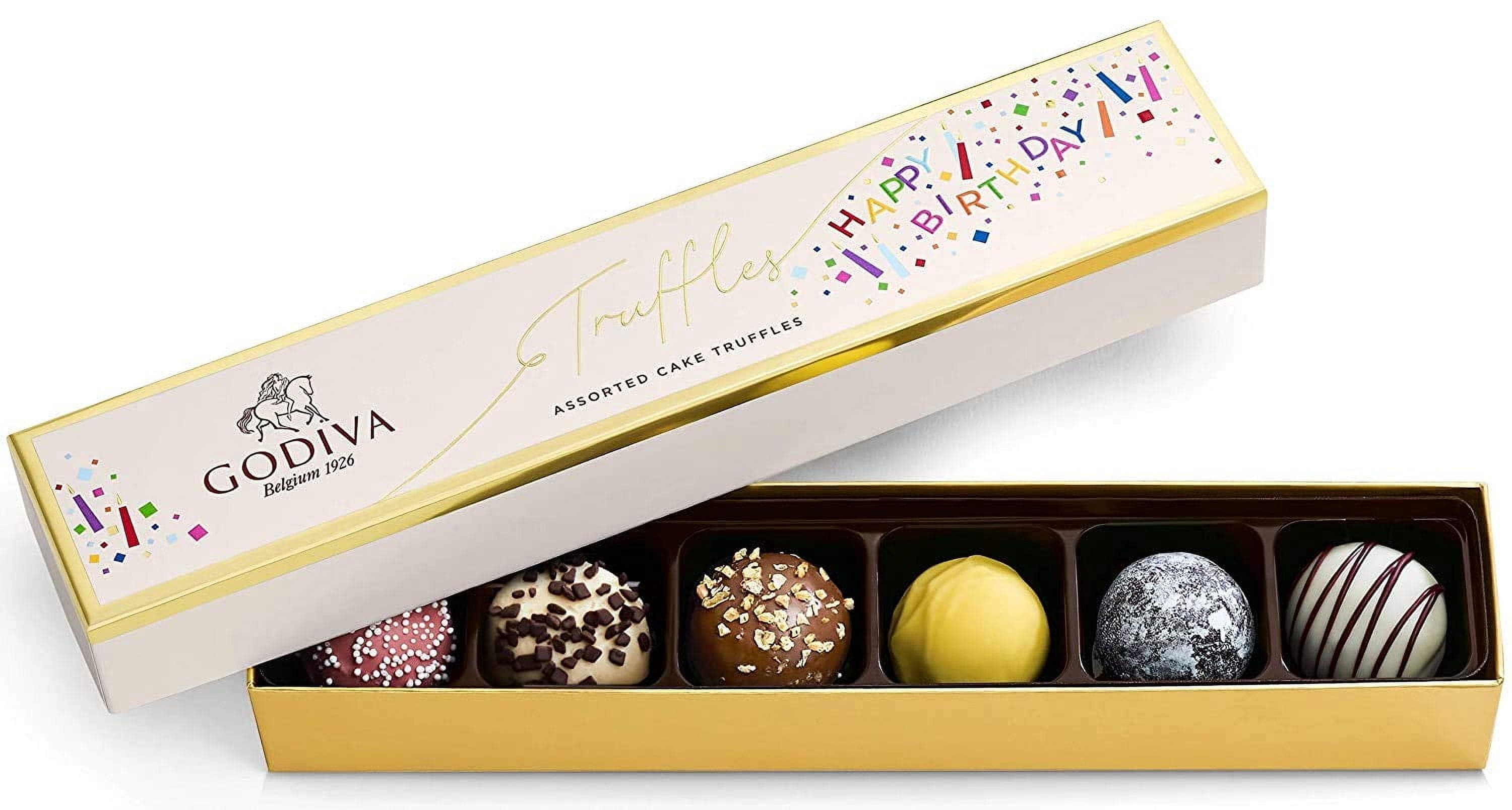 Godiva 14241 Chocolatier Birthday Truffles Assorted Chocolate Gift Box ...