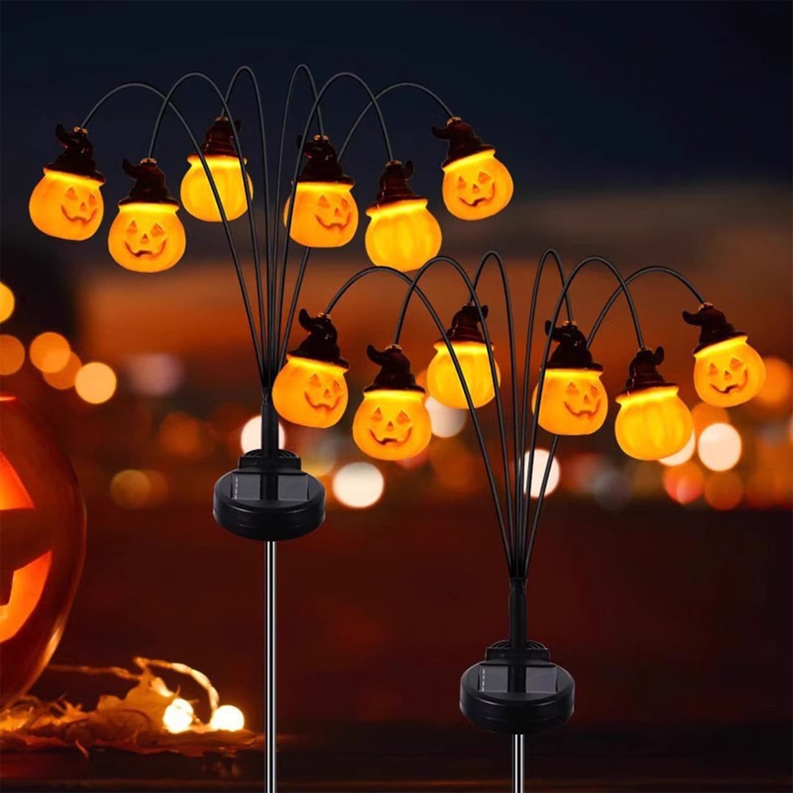Halloween Decorations Halloween Pumpkin Pathway Lights, Outdoor Garden ...