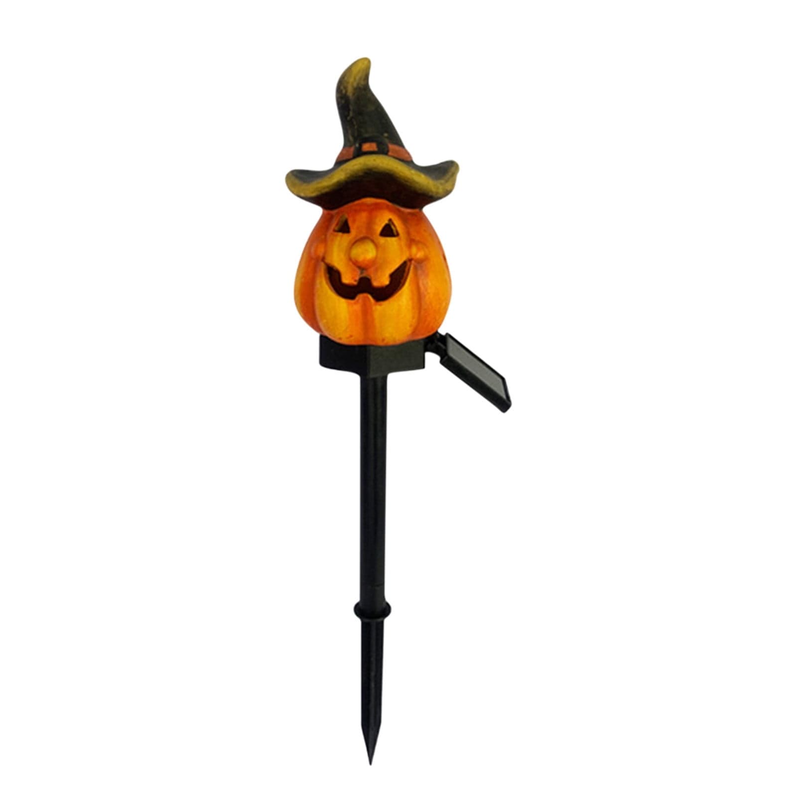 Halloween Decorations Halloween Pumpkin Garden Stake With Witch Hat And ...