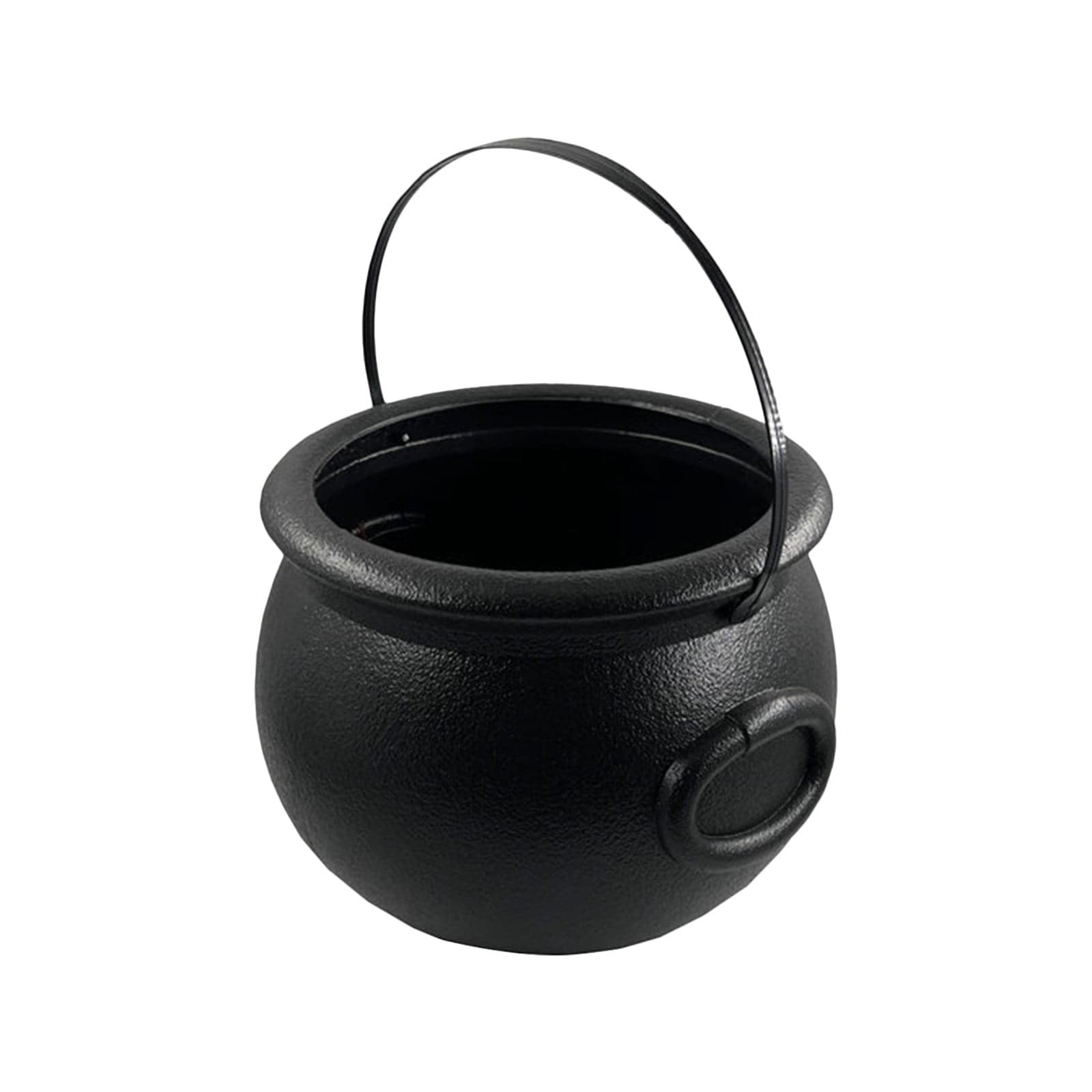 Halloween Plastic Cauldron,Black Candy Bowl,Large Witch Cauldron Pot ...