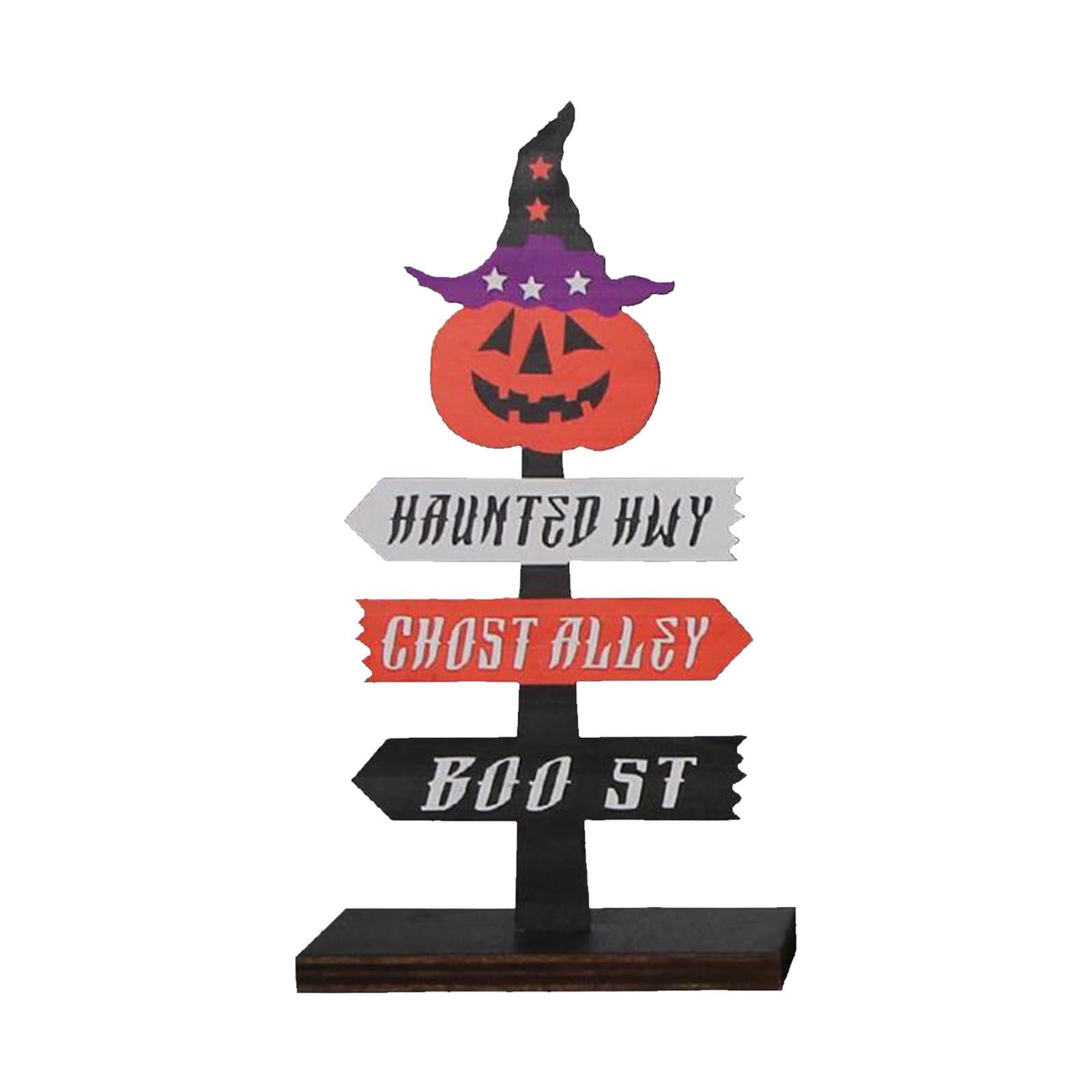 Halloween Tabletop Sign Tabletop Decor Decorative Props Plaques Table ...