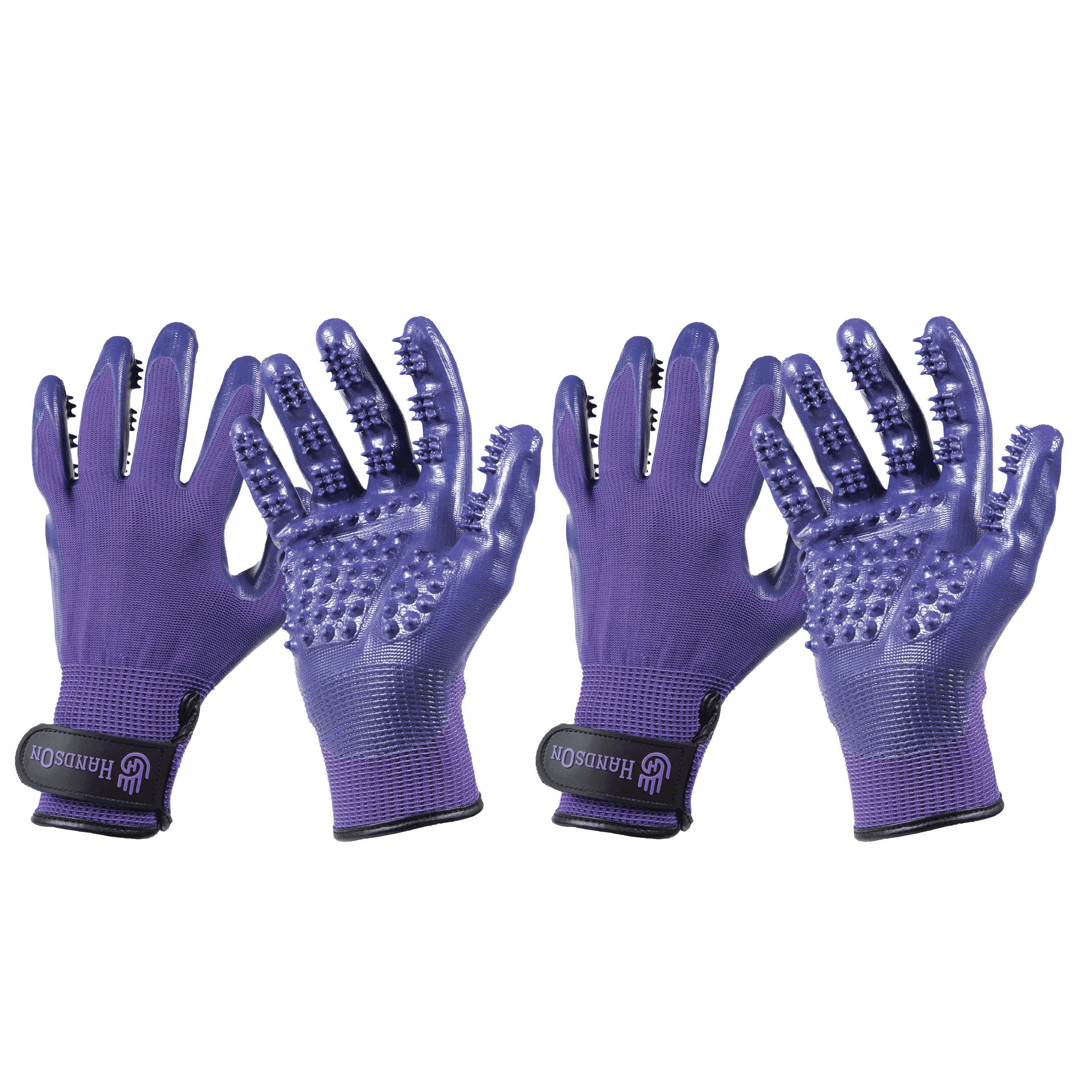 HandsOn Pet Grooming Gloves, Gentle Brush for Cats, Dogs and Horses ...